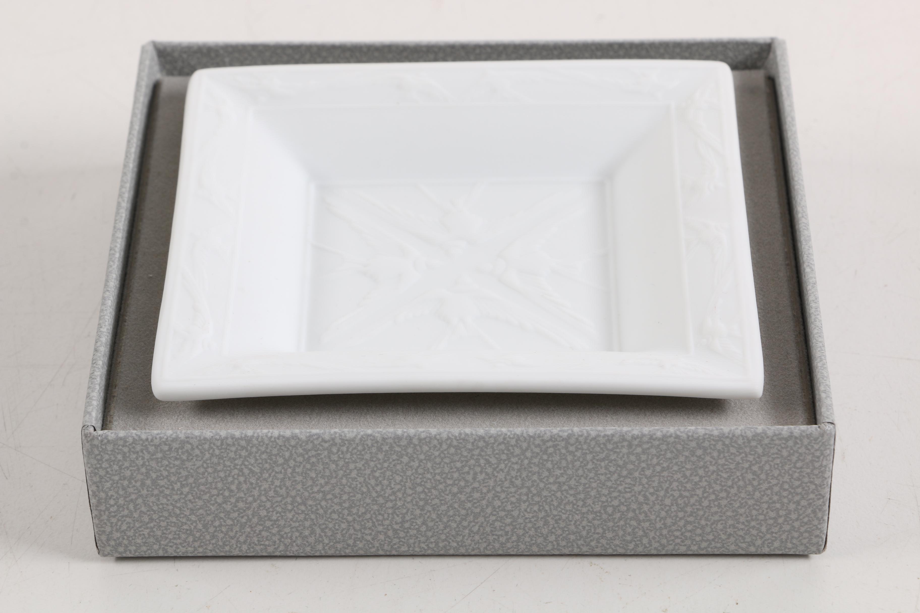 Lalique by Haviland Limoges "Hirondelles" Porcelain Dish