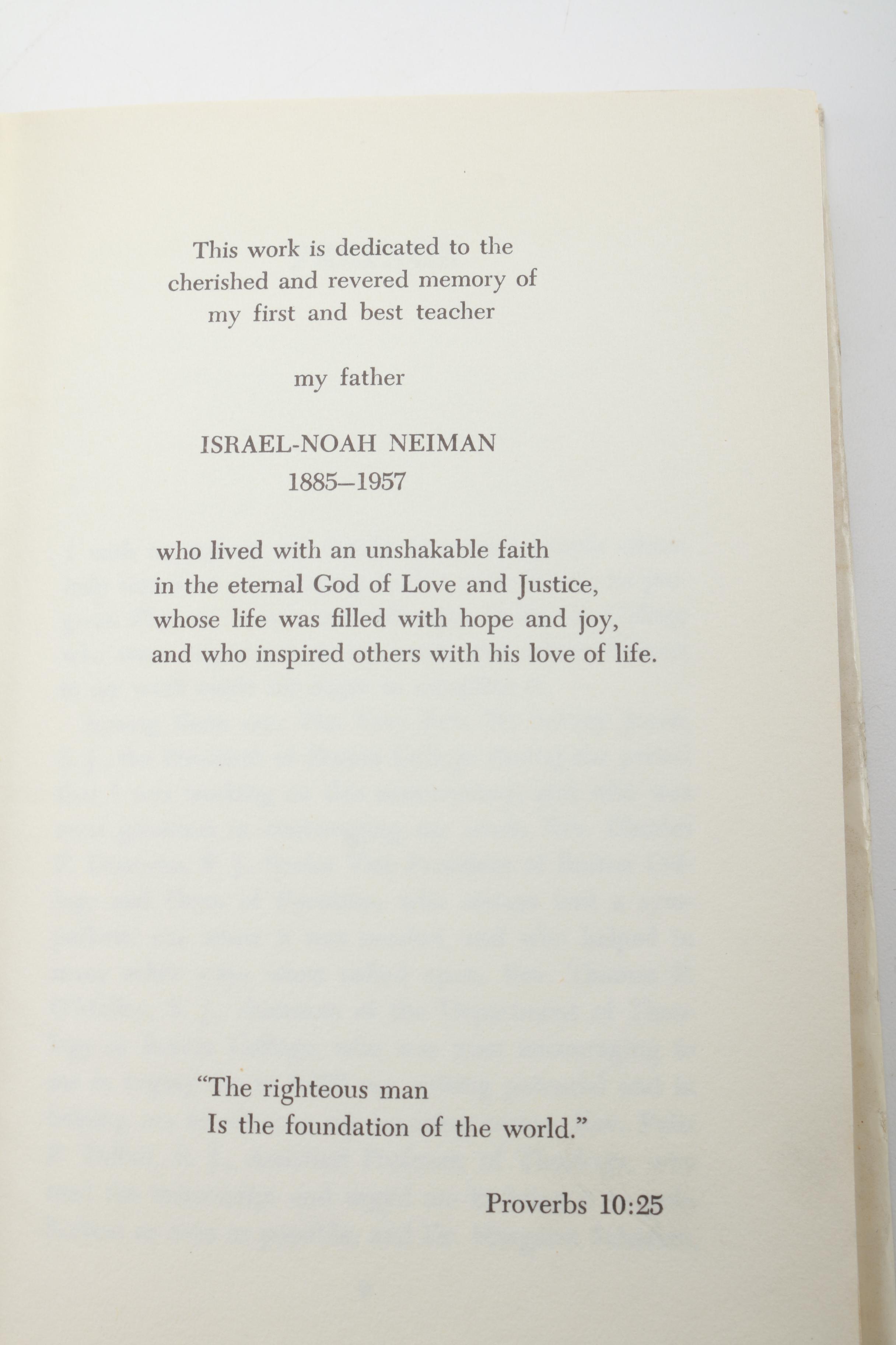 1972 Signed David Neiman "The Book of Job"