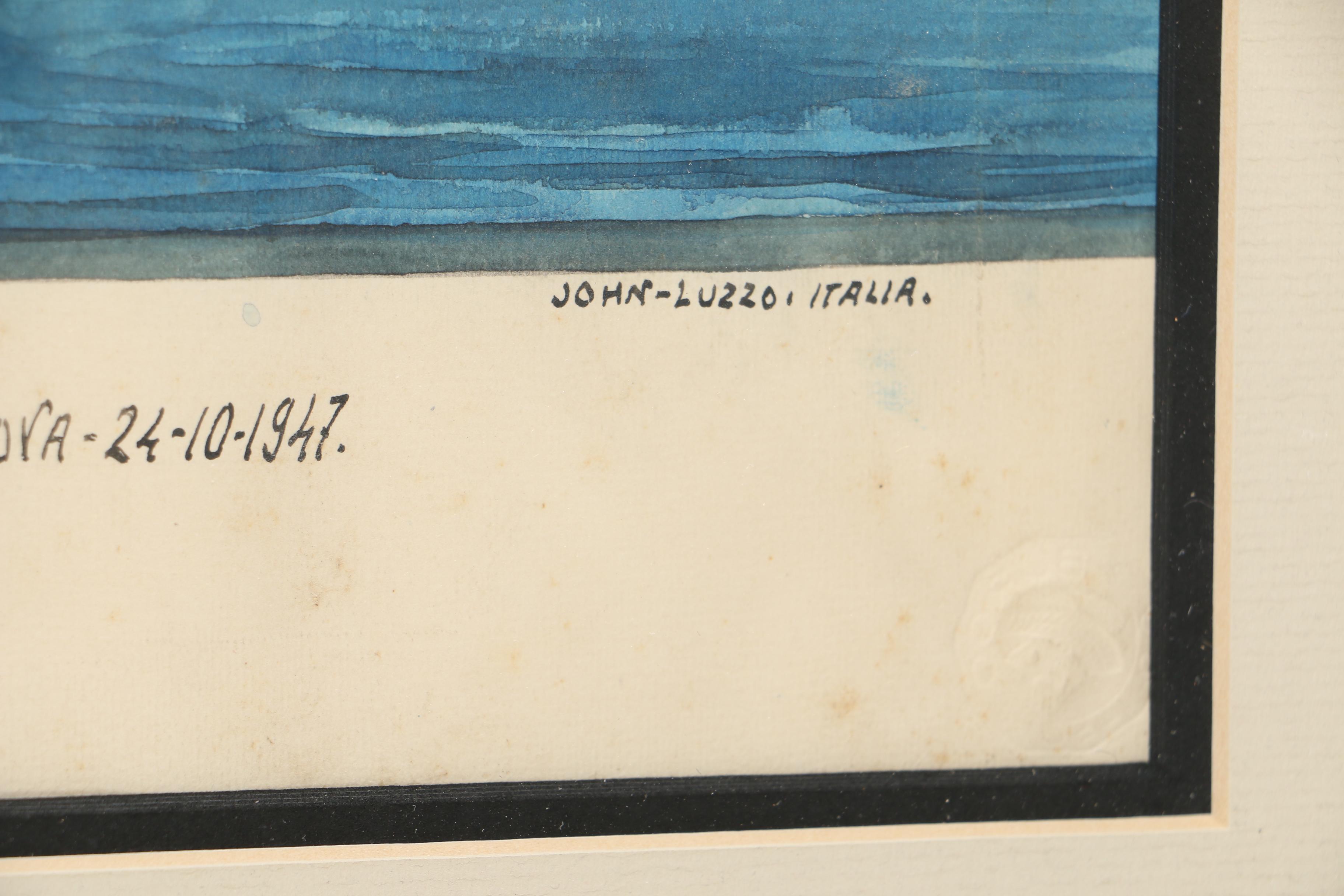 John Luzzo Original Watercolor Paintings of Ships