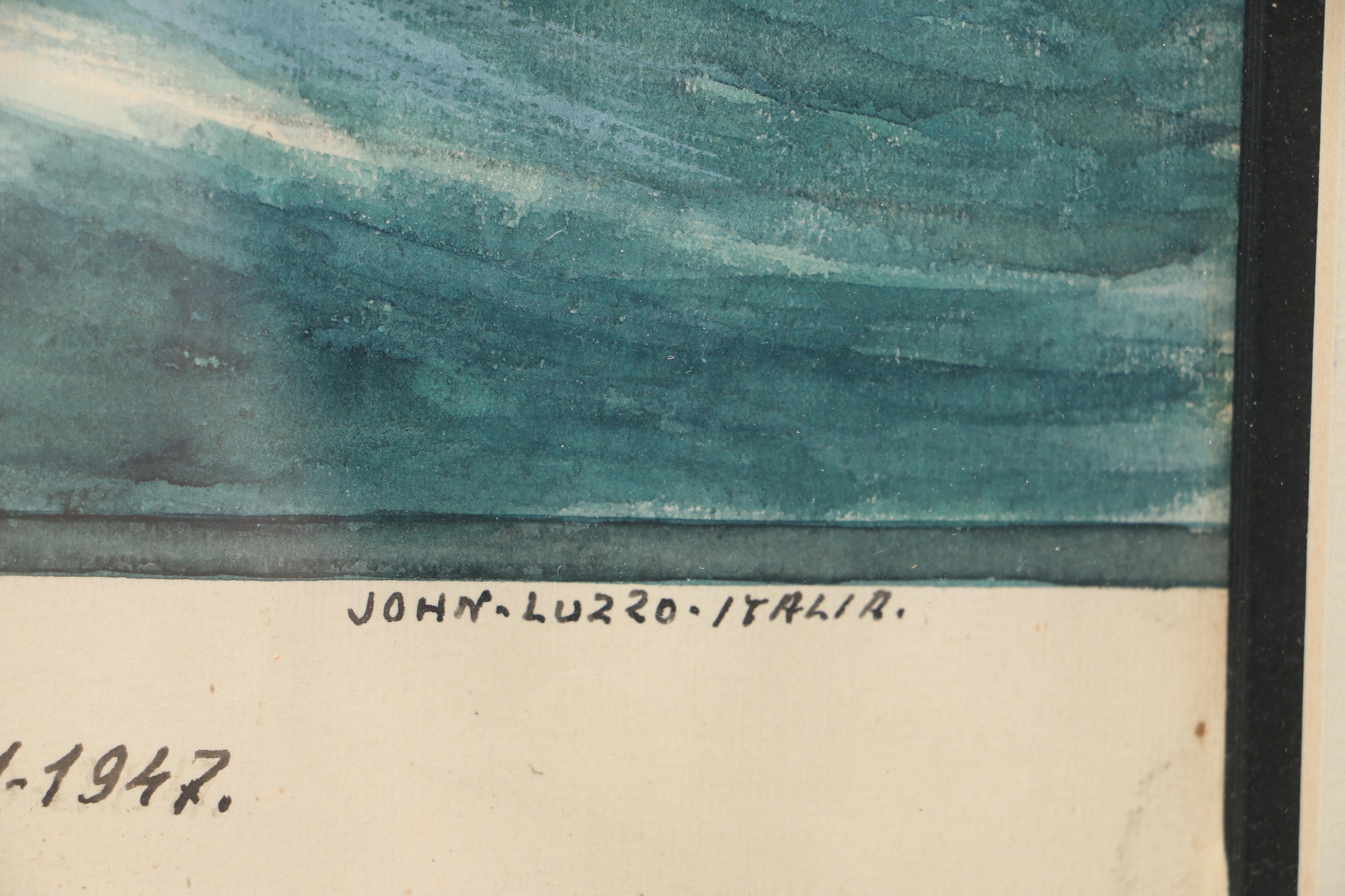 John Luzzo Original Watercolor Paintings of Ships