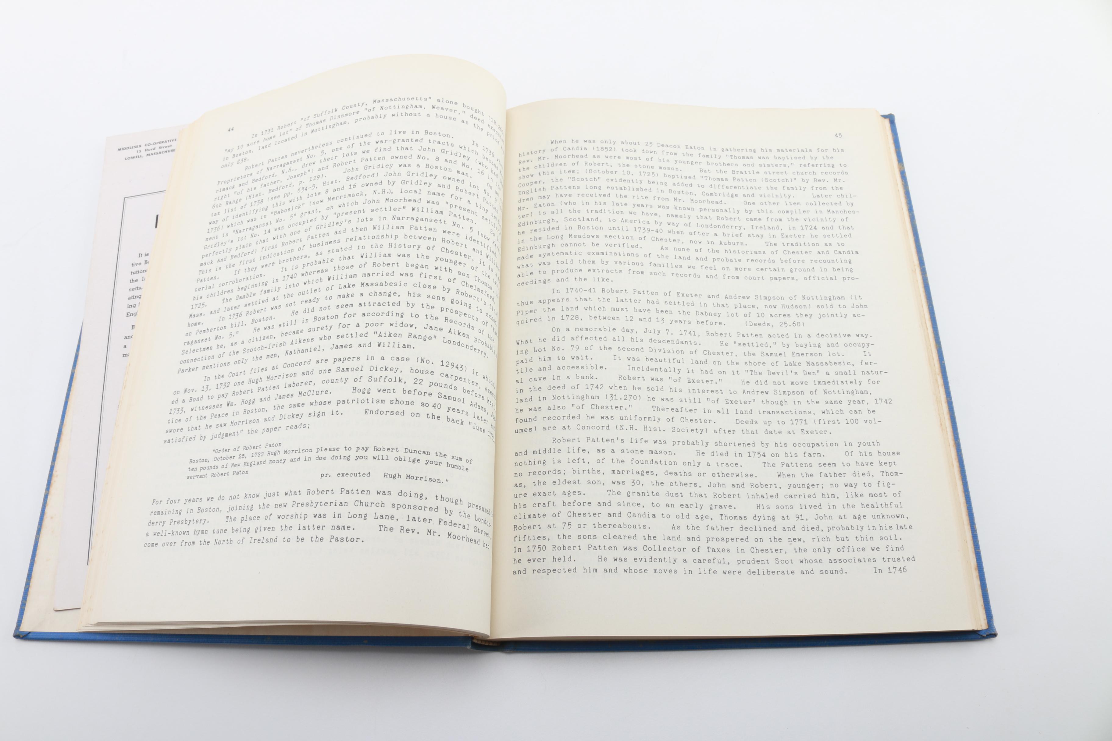 1939 " The Patten Families" by Howard Parker Moore