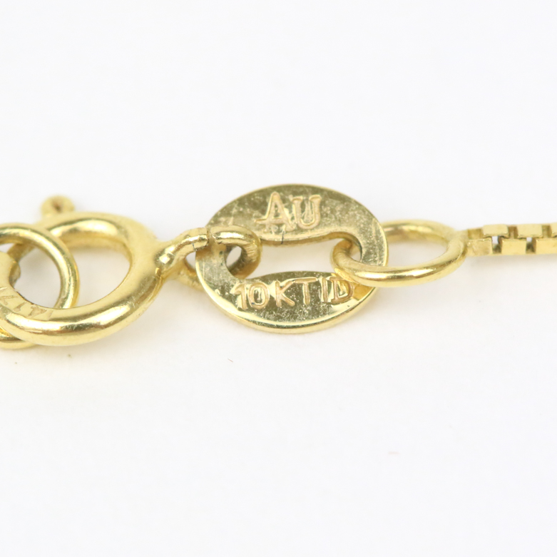 14K Yellow Gold, Ruby, and Diamond Pendant Necklace with 10K Chain