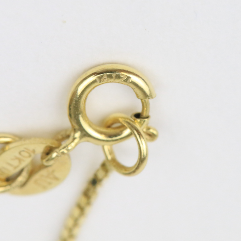 14K Yellow Gold, Ruby, and Diamond Pendant Necklace with 10K Chain