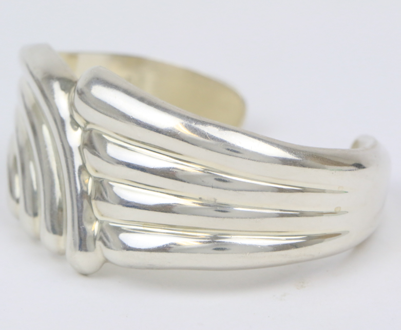 Vintage TAXCO Sterling Silver Cuff Bracelet