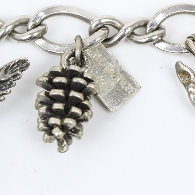 Collection of Sterling Silver Charm Bracelets