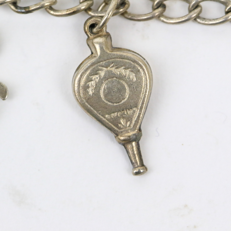 Collection of Sterling Silver Charm Bracelets