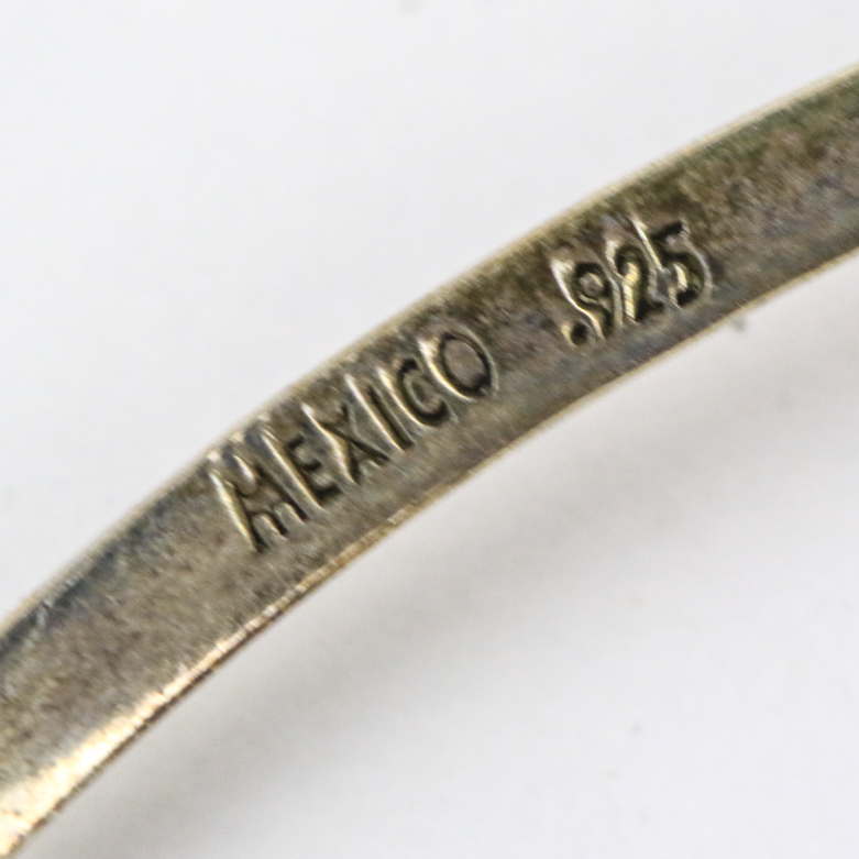 Sterling Silver and Agate Pendant Collar Necklace