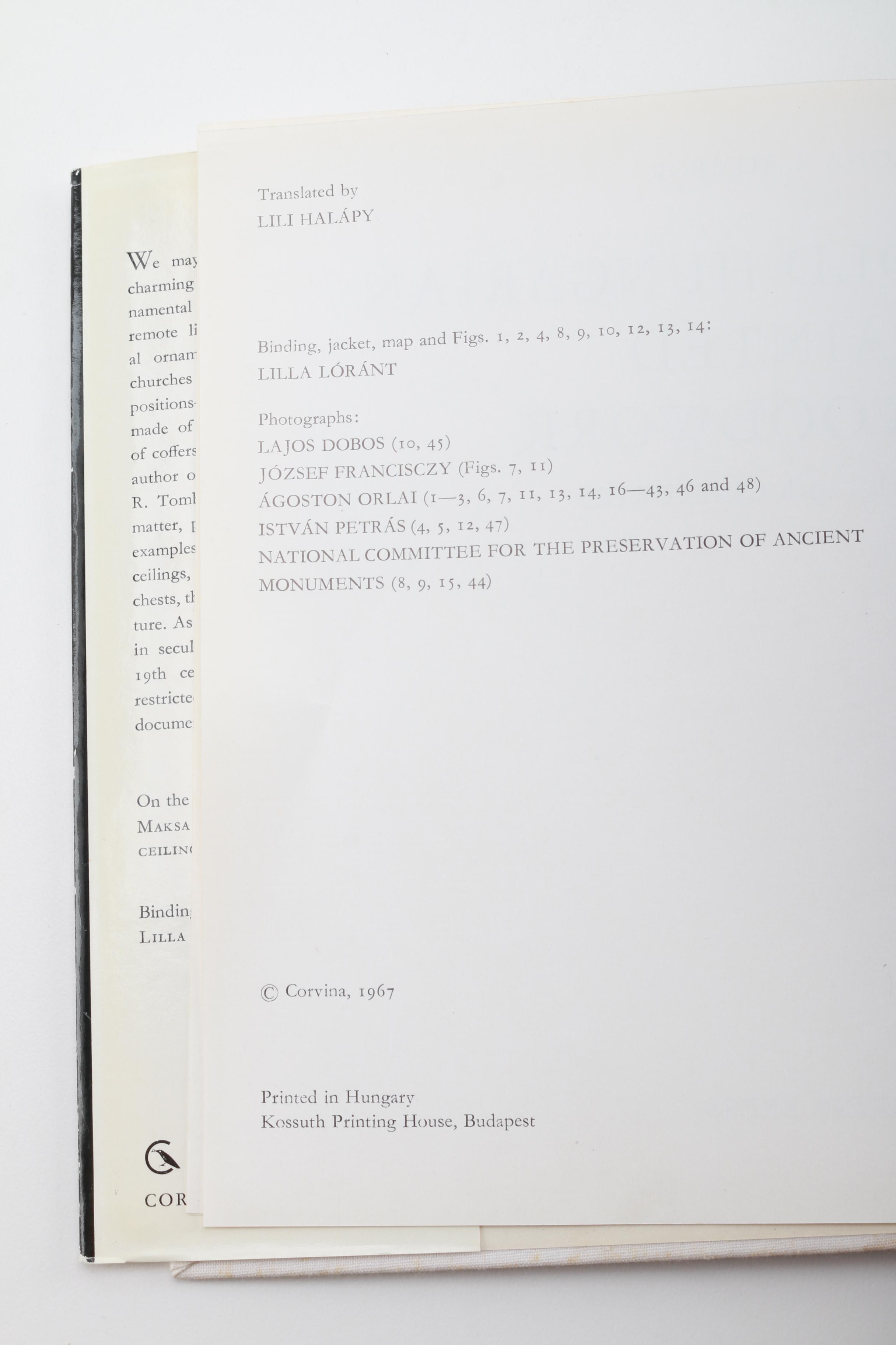 "Old Hungarian Painted Woodwork 15th - 19th Centuries" by Ilona R. Tombor