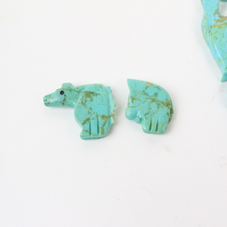 Pueblo Turquoise Fetish Necklace