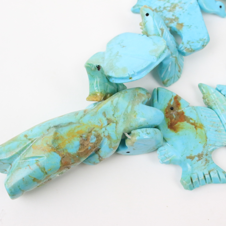 Pueblo Turquoise Fetish Necklace