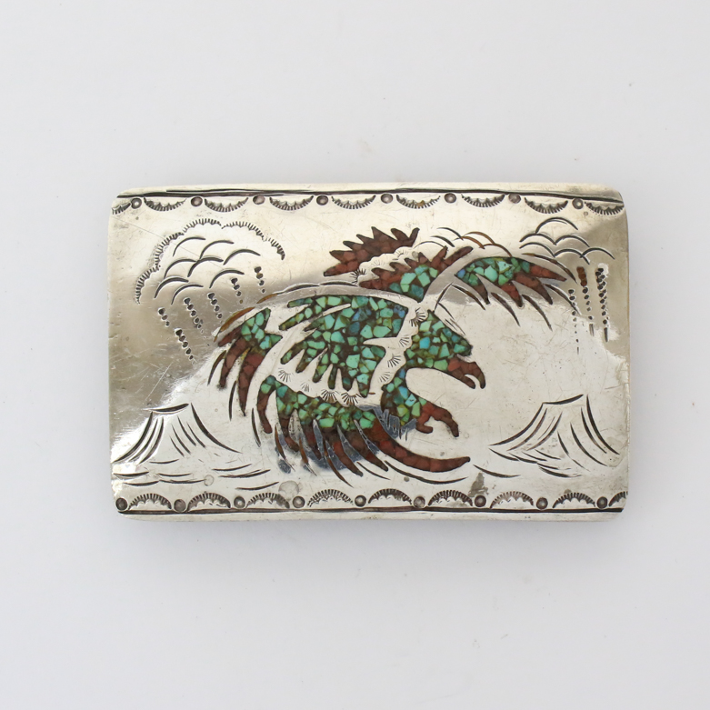 Southwest Style Sterling Silver Belt Buckle