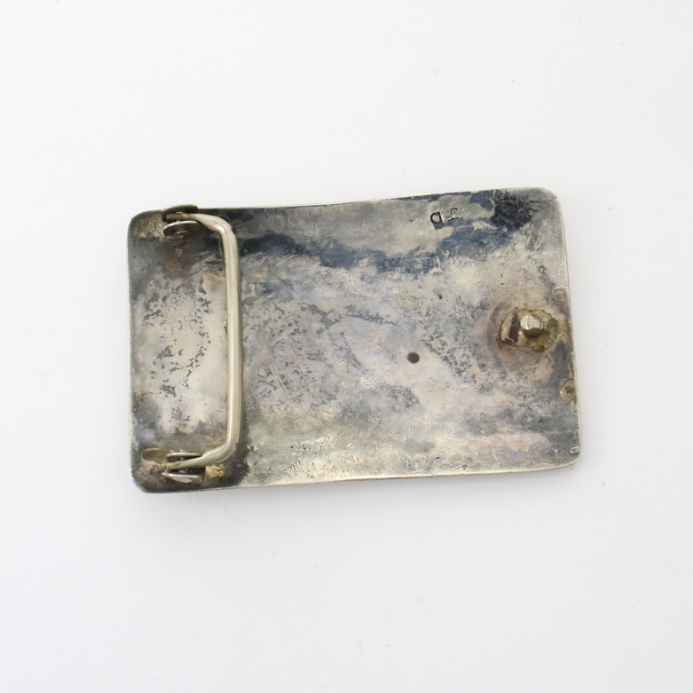 Southwest Style Sterling Silver Belt Buckle