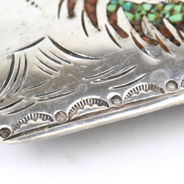 Southwest Style Sterling Silver Belt Buckle