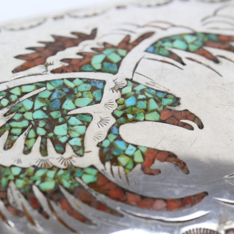 Southwest Style Sterling Silver Belt Buckle