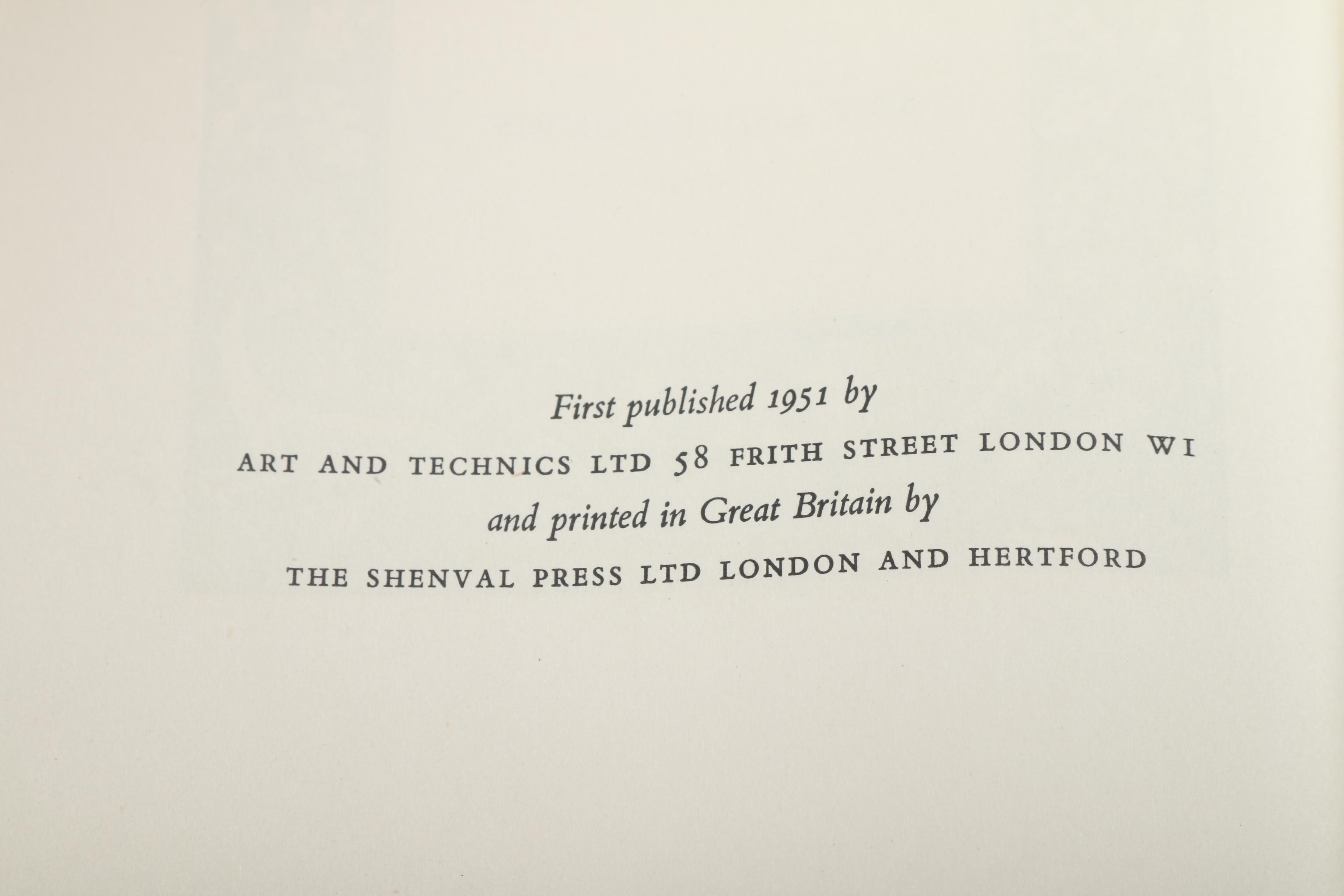 1951 First Edition "The Wood Engravings of Reynolds Stone" by Myfanwy Piper