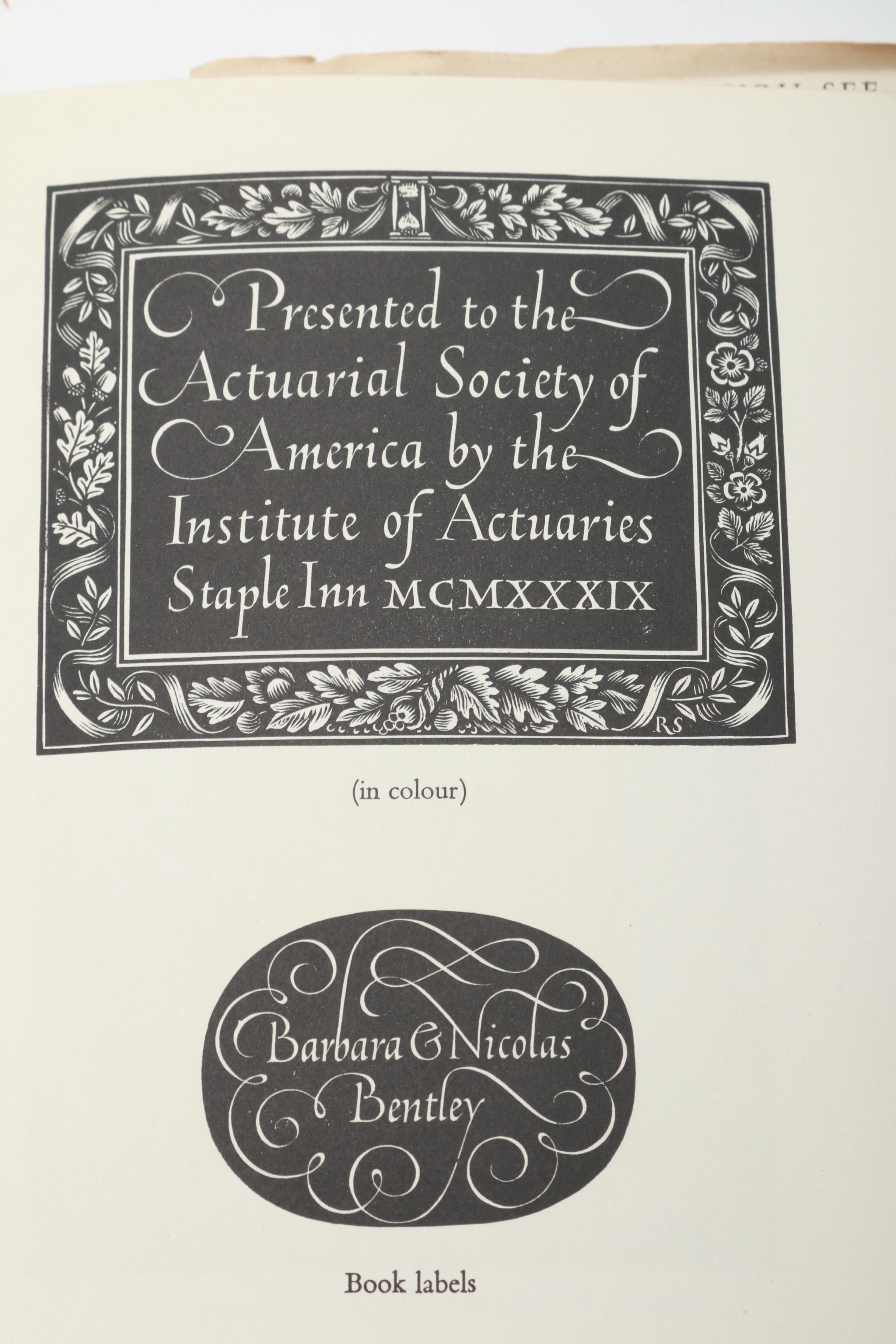 1951 First Edition "The Wood Engravings of Reynolds Stone" by Myfanwy Piper