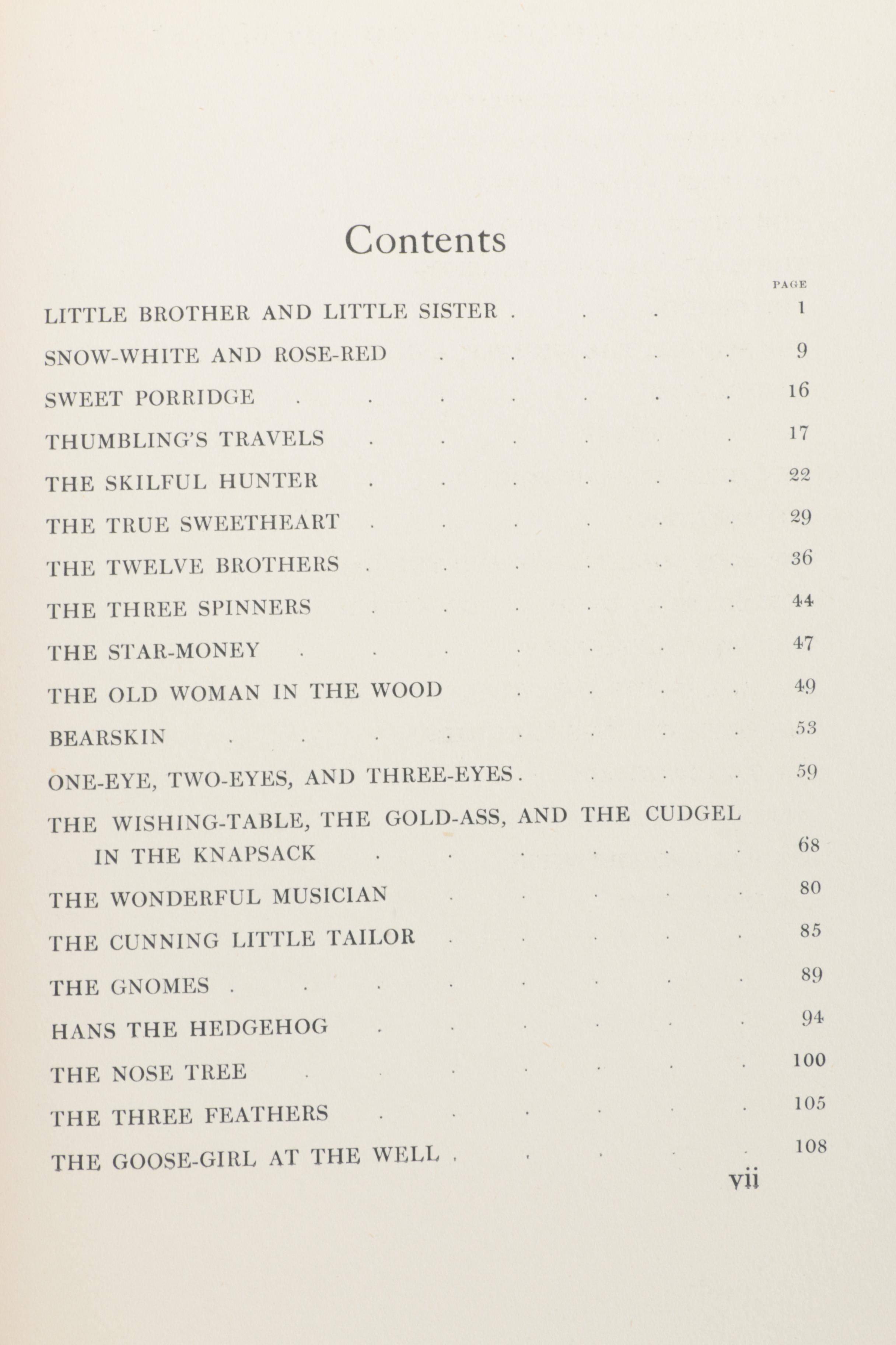 1917 "Little Brother & Little Sister" by the Brothers Grimm