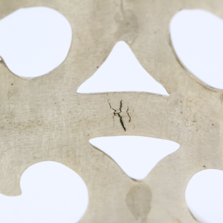 Silver-Tone Openwork Cuff