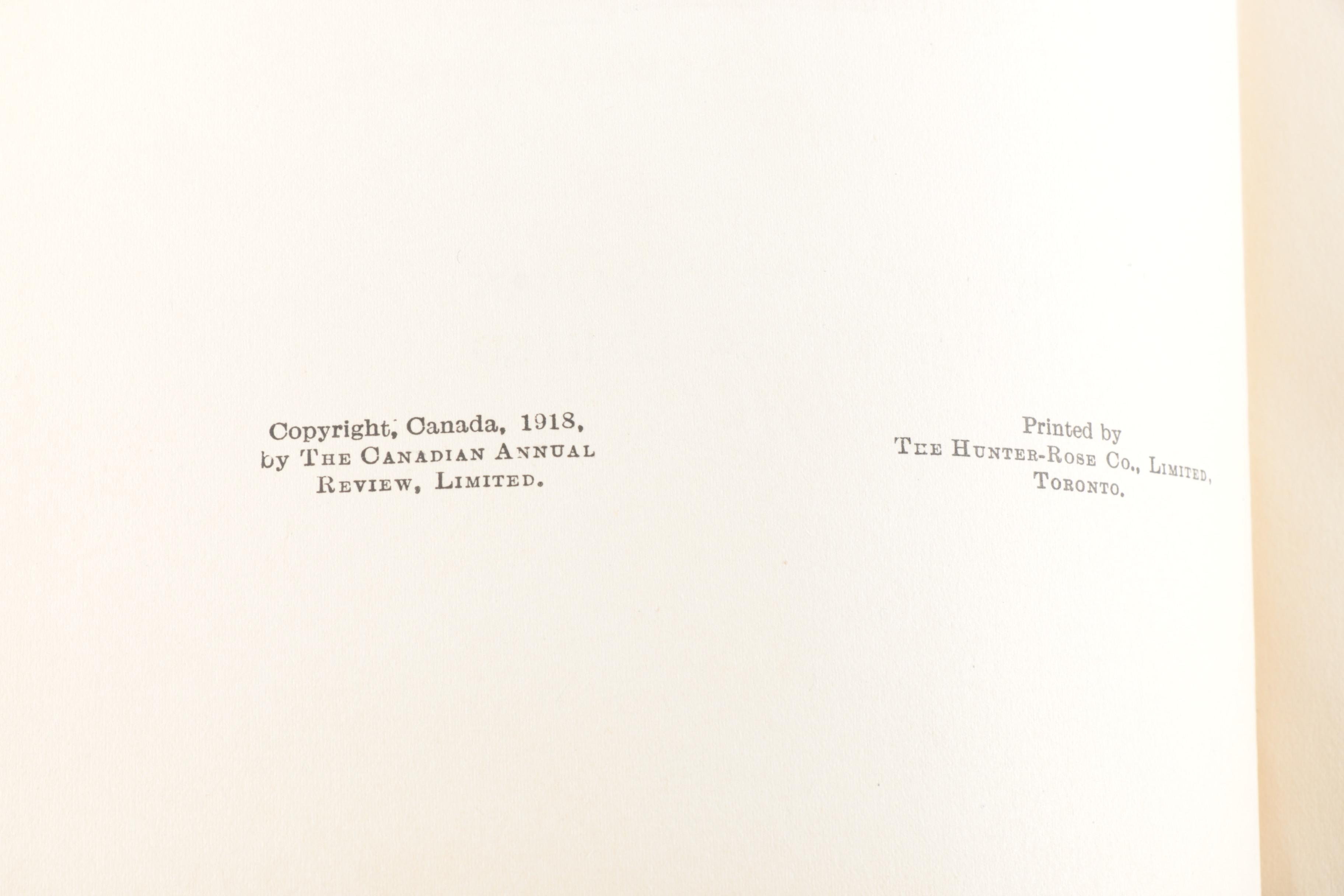 1918 "The Book of the Union Government" by J. Castell Hopkins