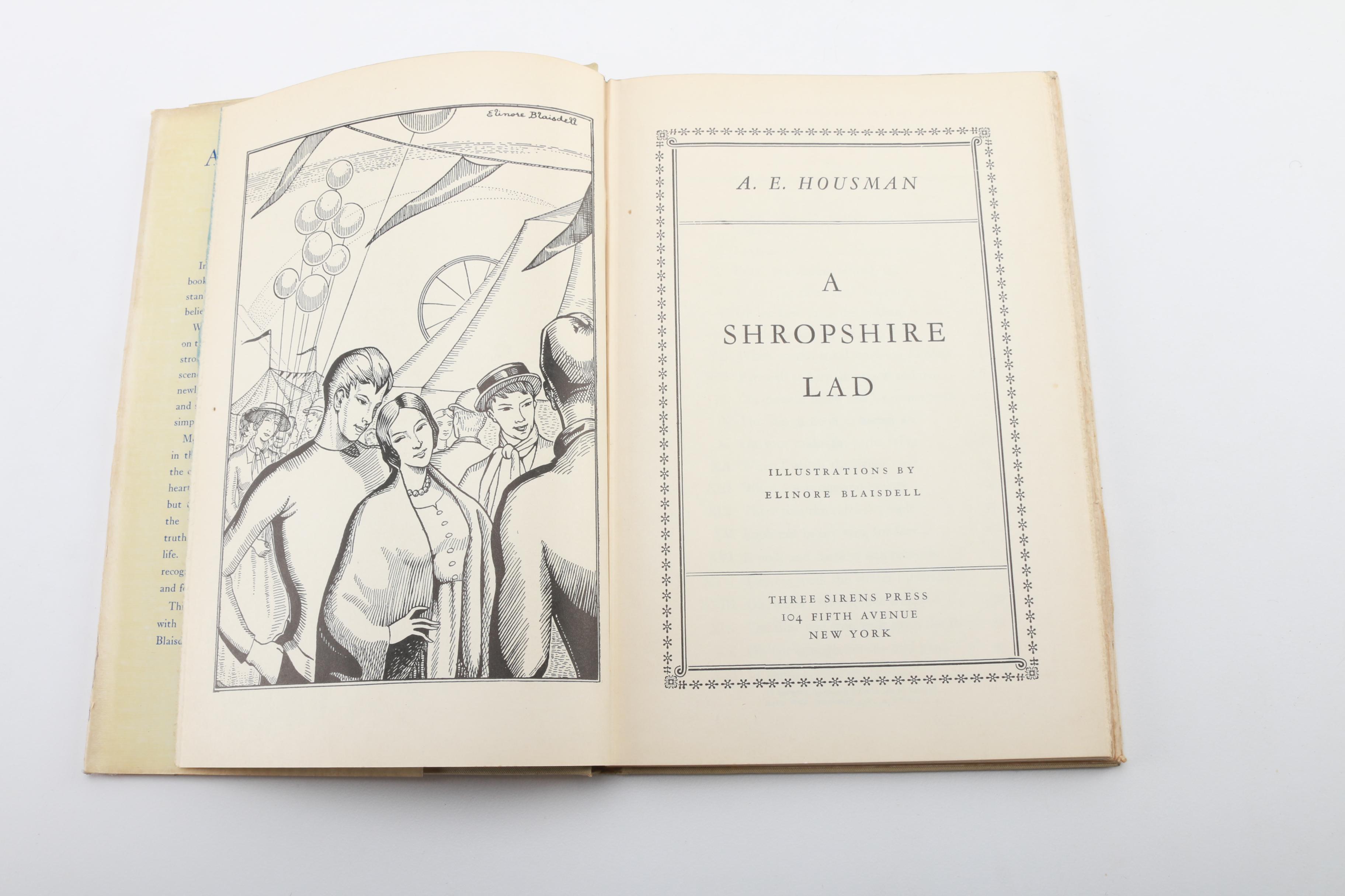 1932 "A Shropshire Lad" by A.E. Housman