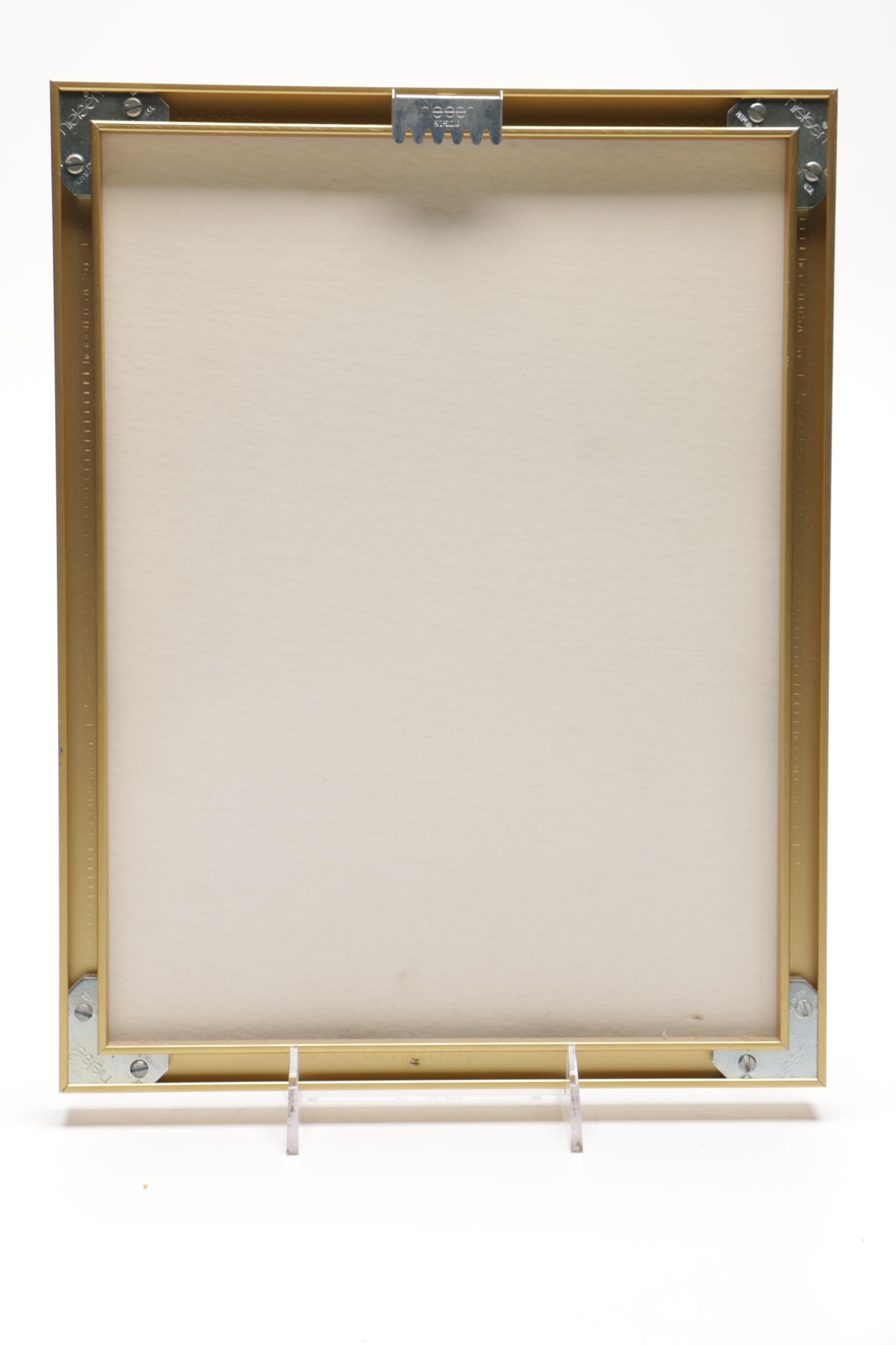 Offset Lithograph After Utamaro's "Women After the Bath" and Chinese Gouache Painting