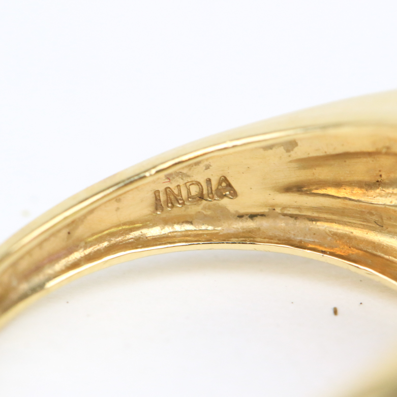 14K Yellow Gold, Amethyst, Peridot, and Diamond Ring