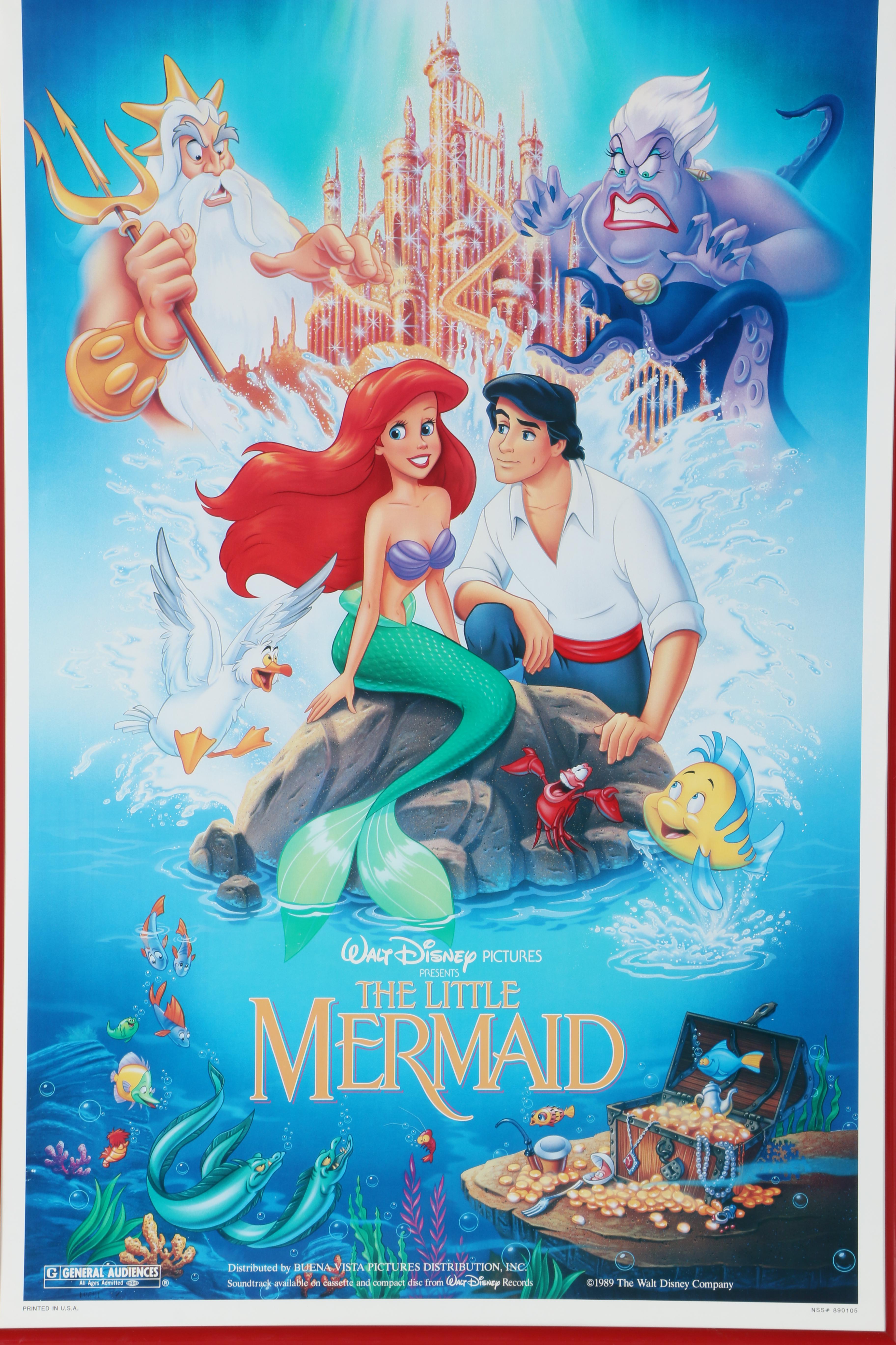 Original "The Little Mermaid" Movie Release Poster