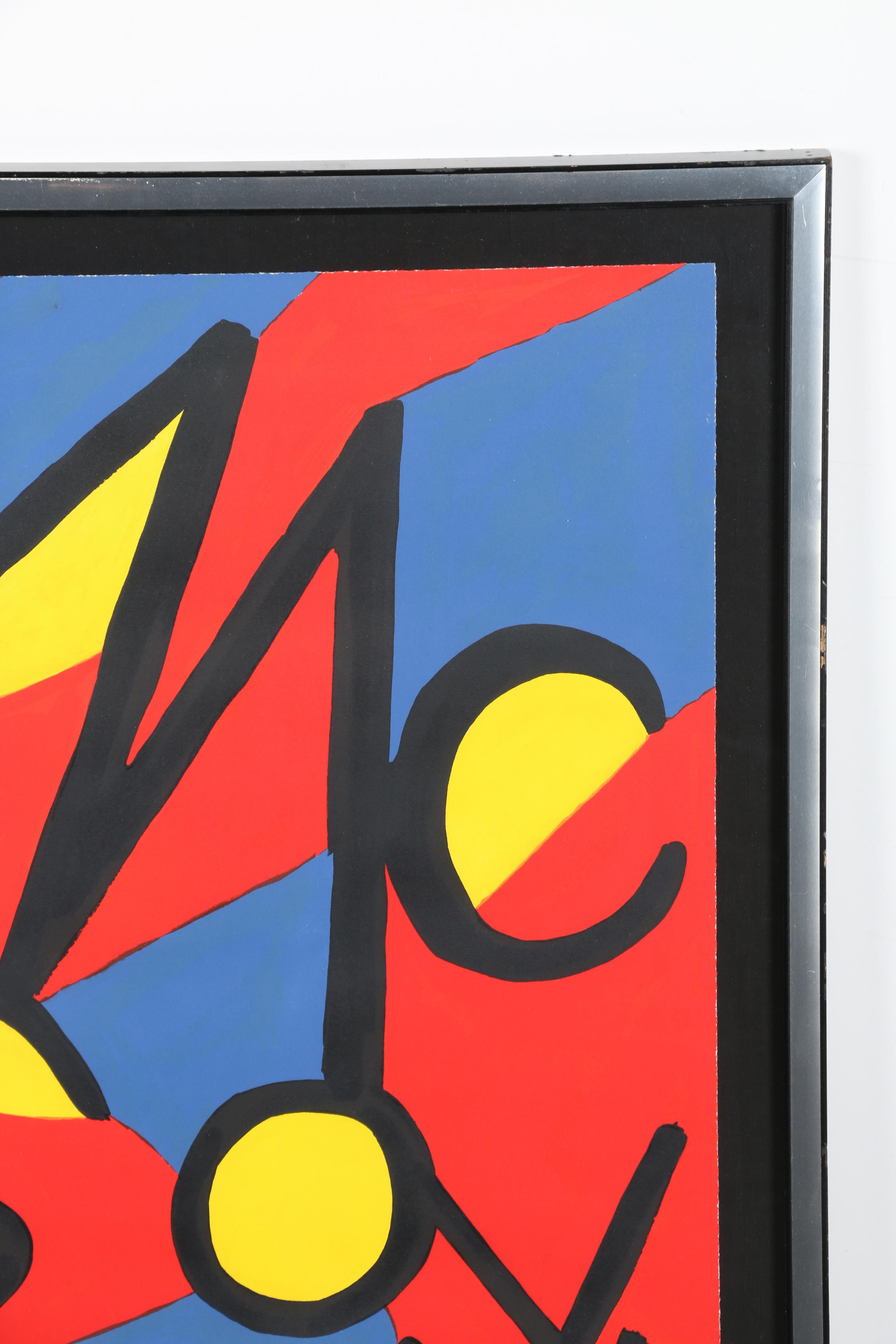 Alexander Calder Signed Artist Proof Lithograph "McGovern"