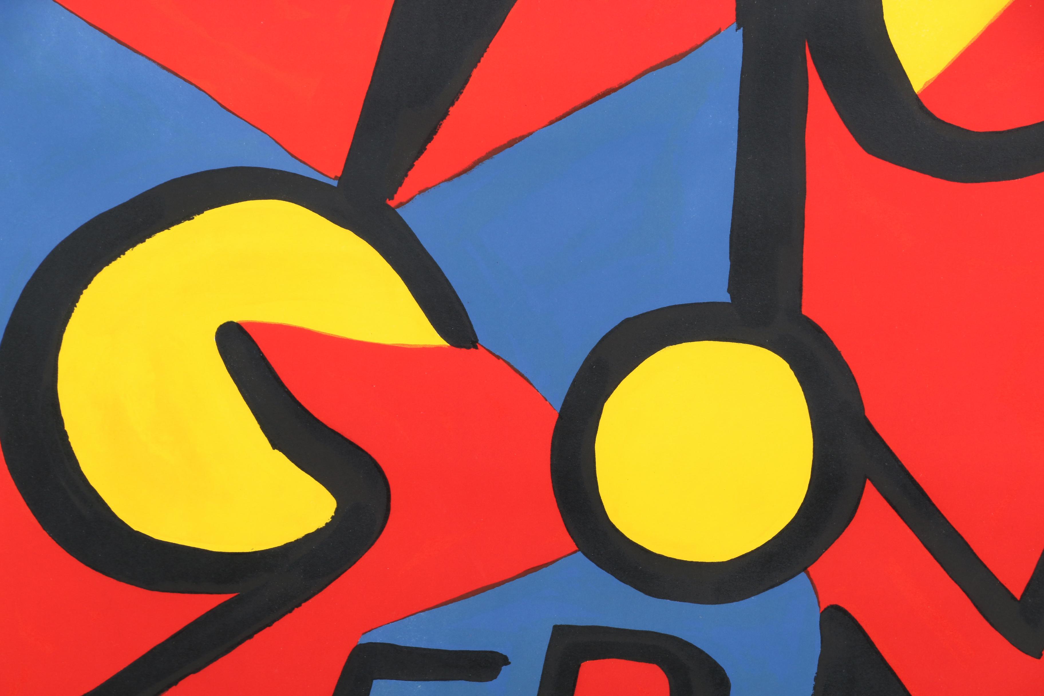 Alexander Calder Signed Artist Proof Lithograph "McGovern"