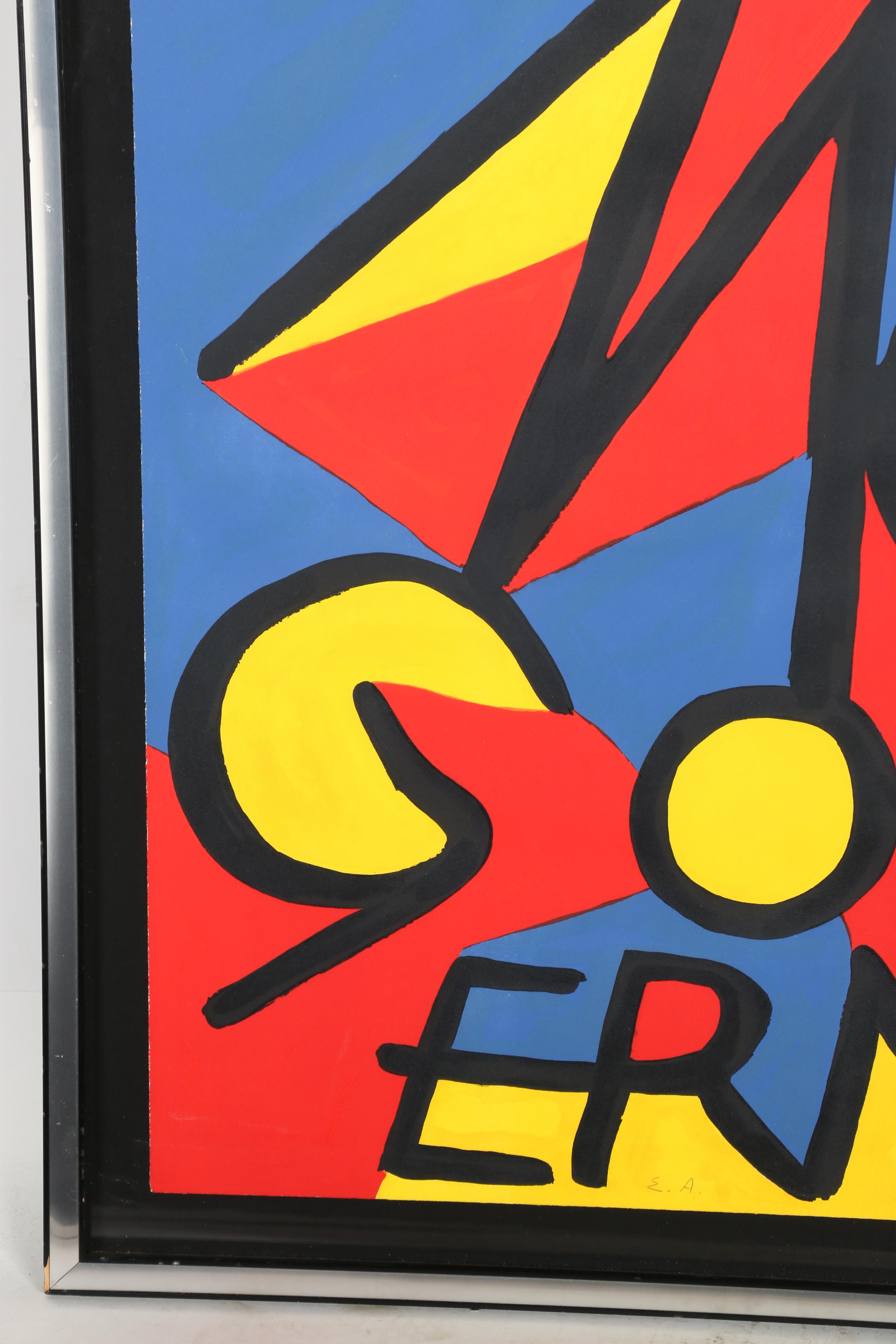 Alexander Calder Signed Artist Proof Lithograph "McGovern"