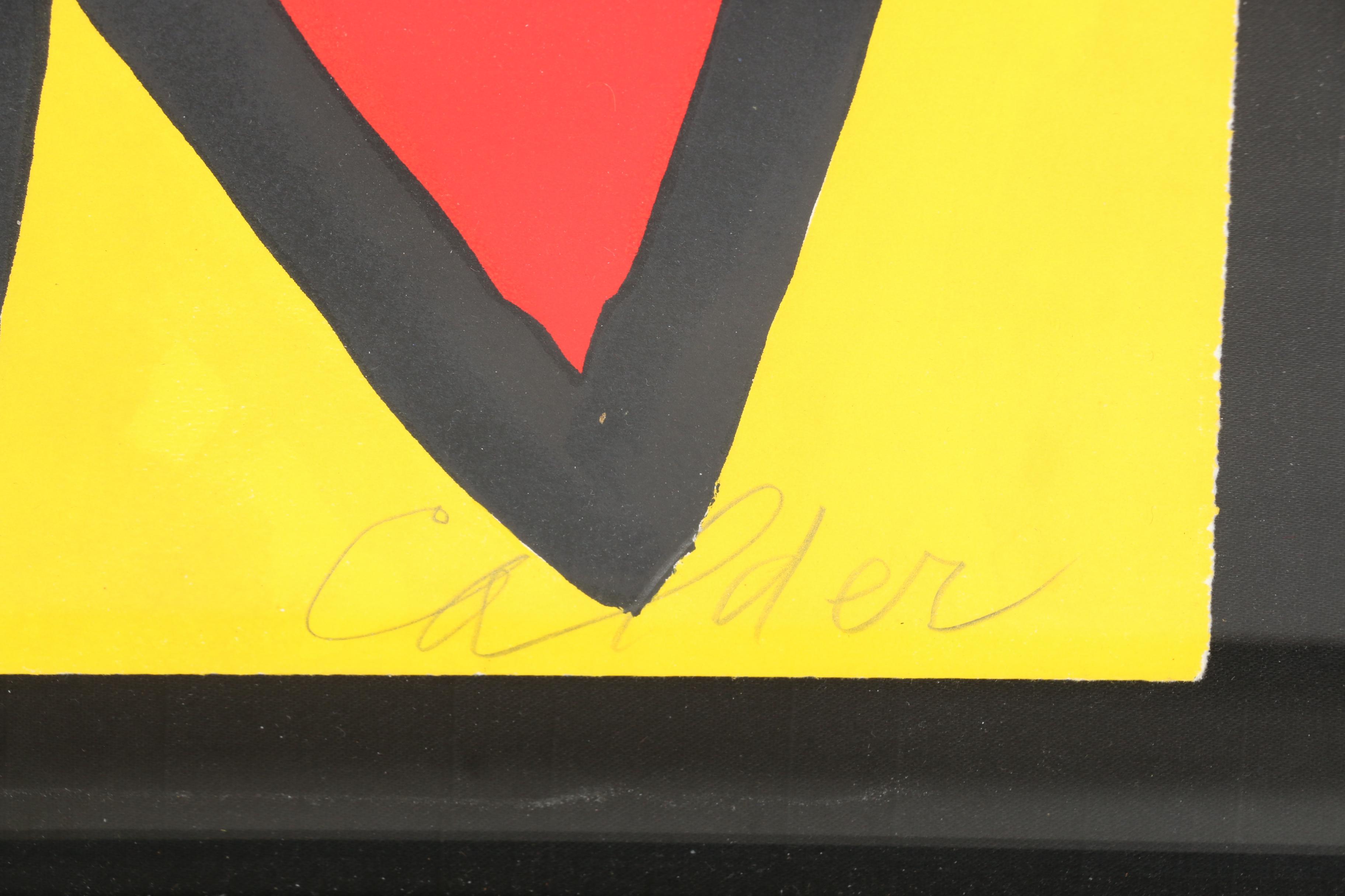 Alexander Calder Signed Artist Proof Lithograph "McGovern"