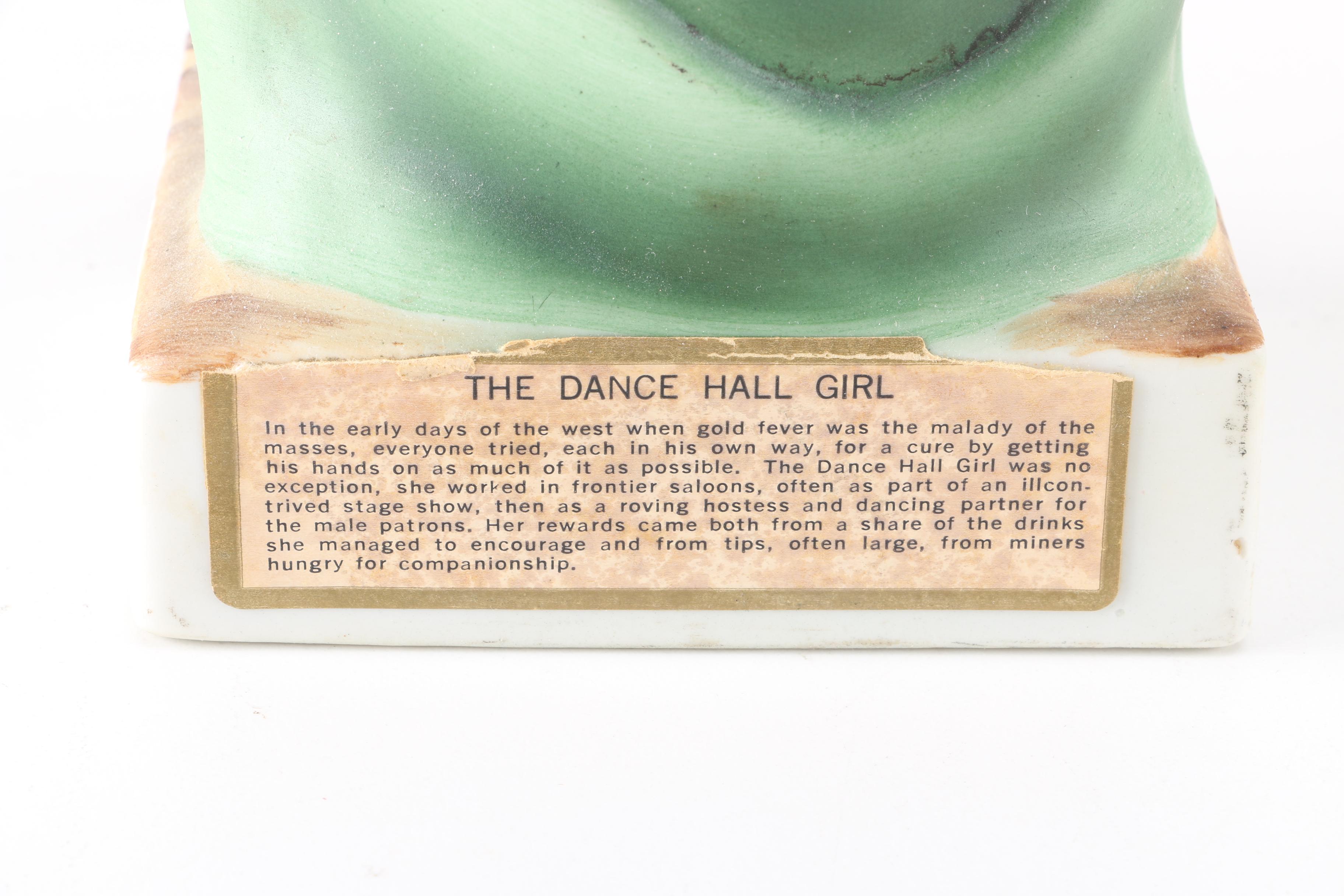 Two Vintage Lionstone Whisky Porcelain Figure Decanters