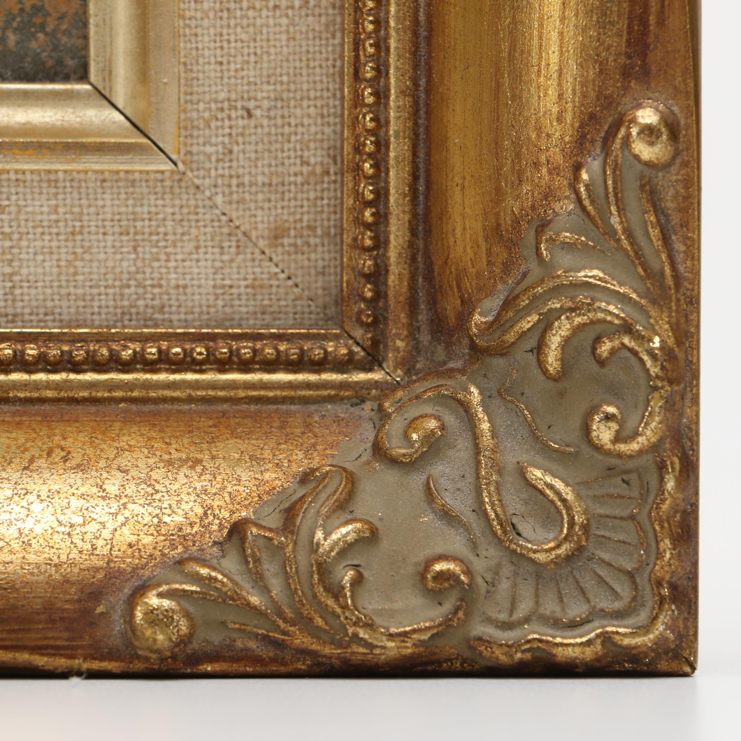 Framed Oil Paintings of a Mountainous and Wooded Landscapes