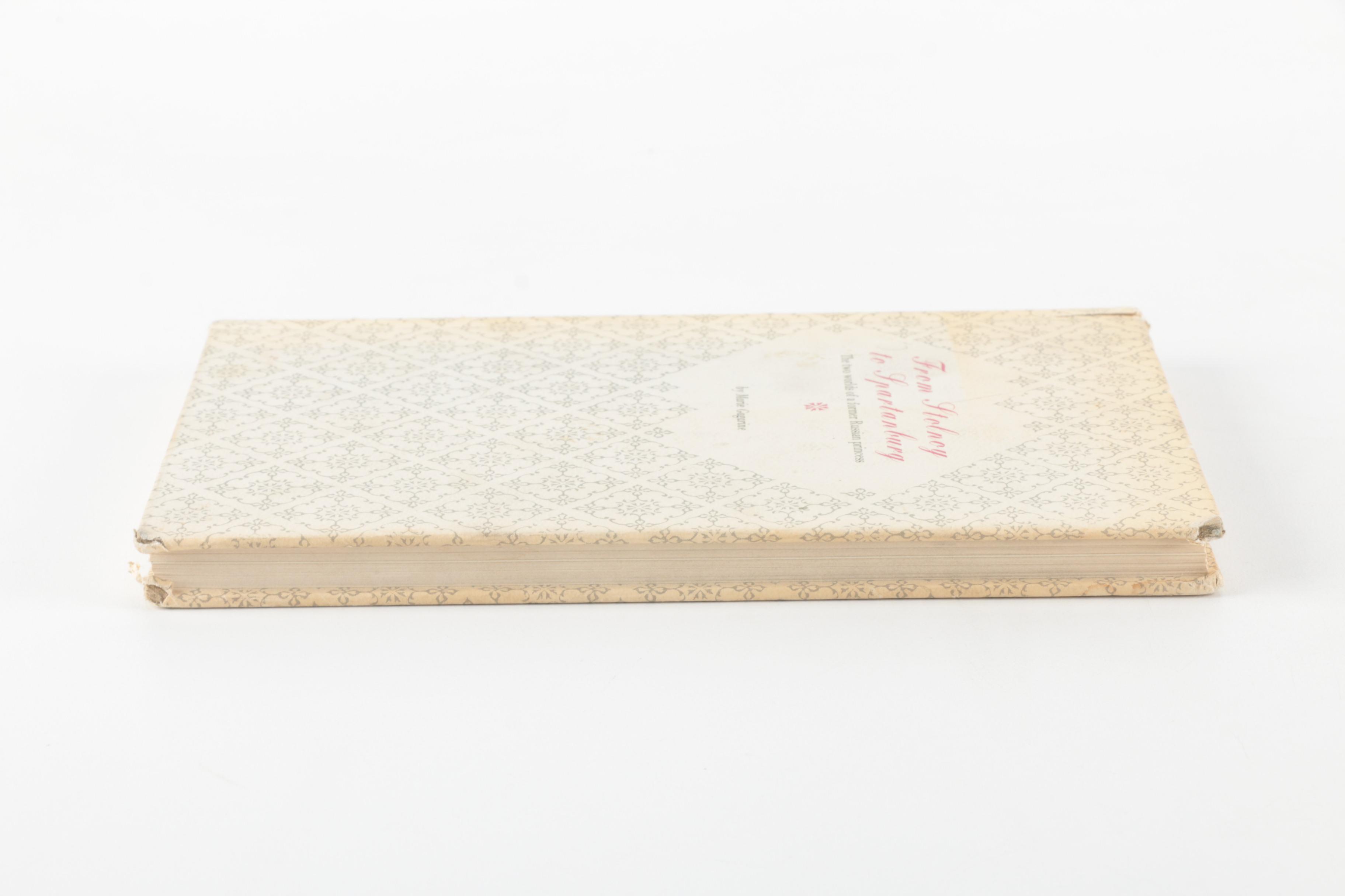 First Edition "From Stolnoy to Spartanburg" by Marie Gagarine