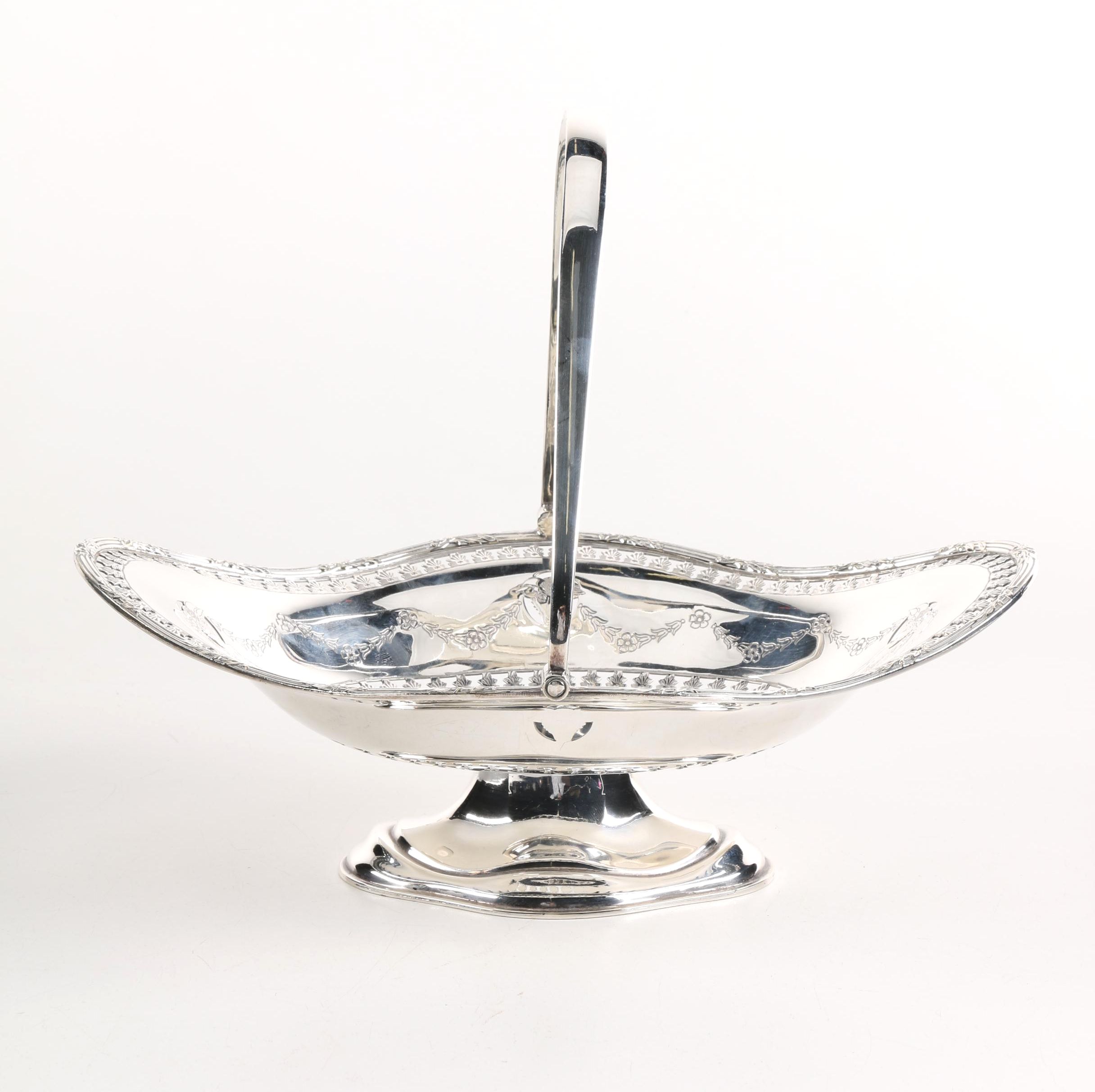 G W & S Silver Plated Basket
