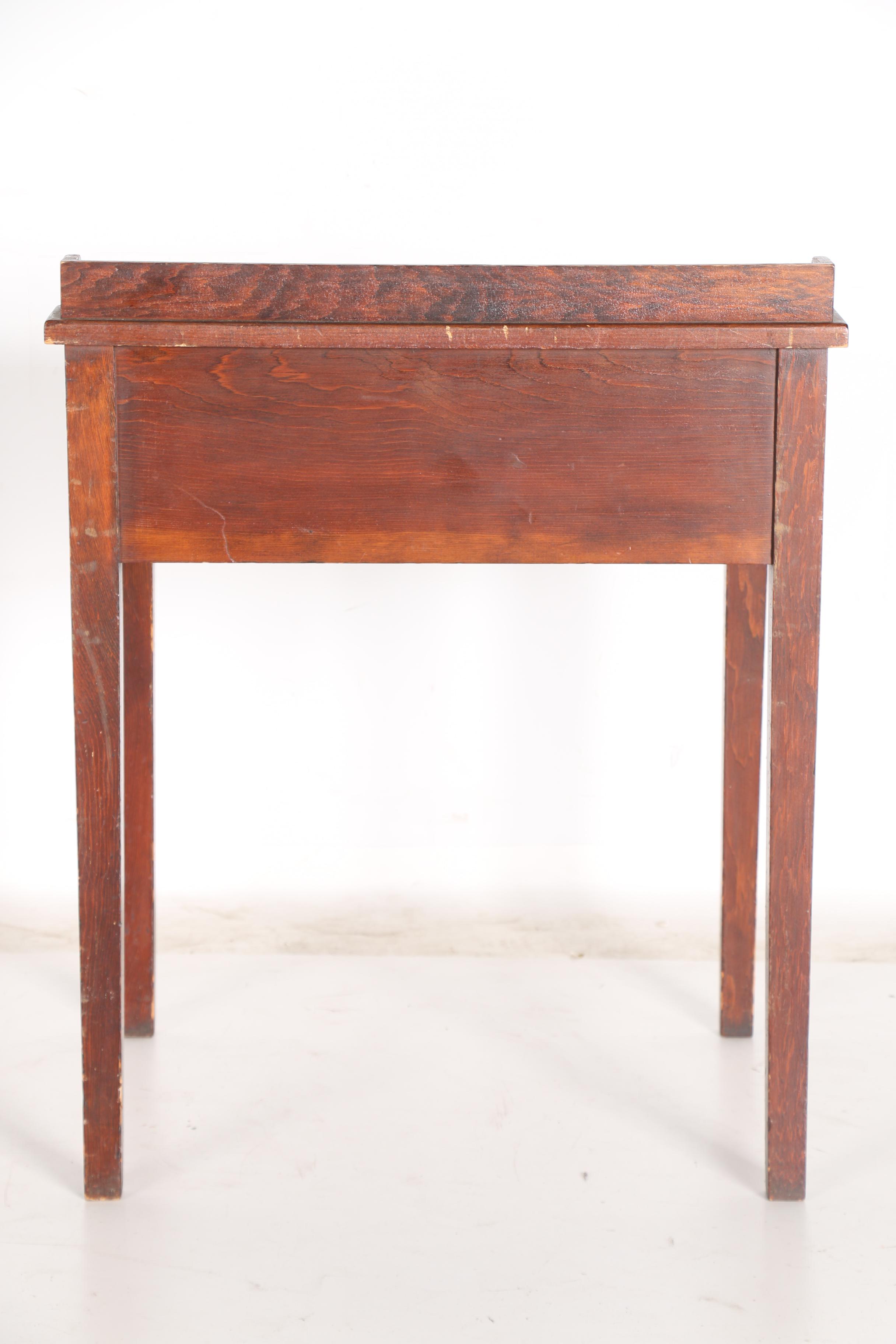 Vintage Hinged-Lid School Desk