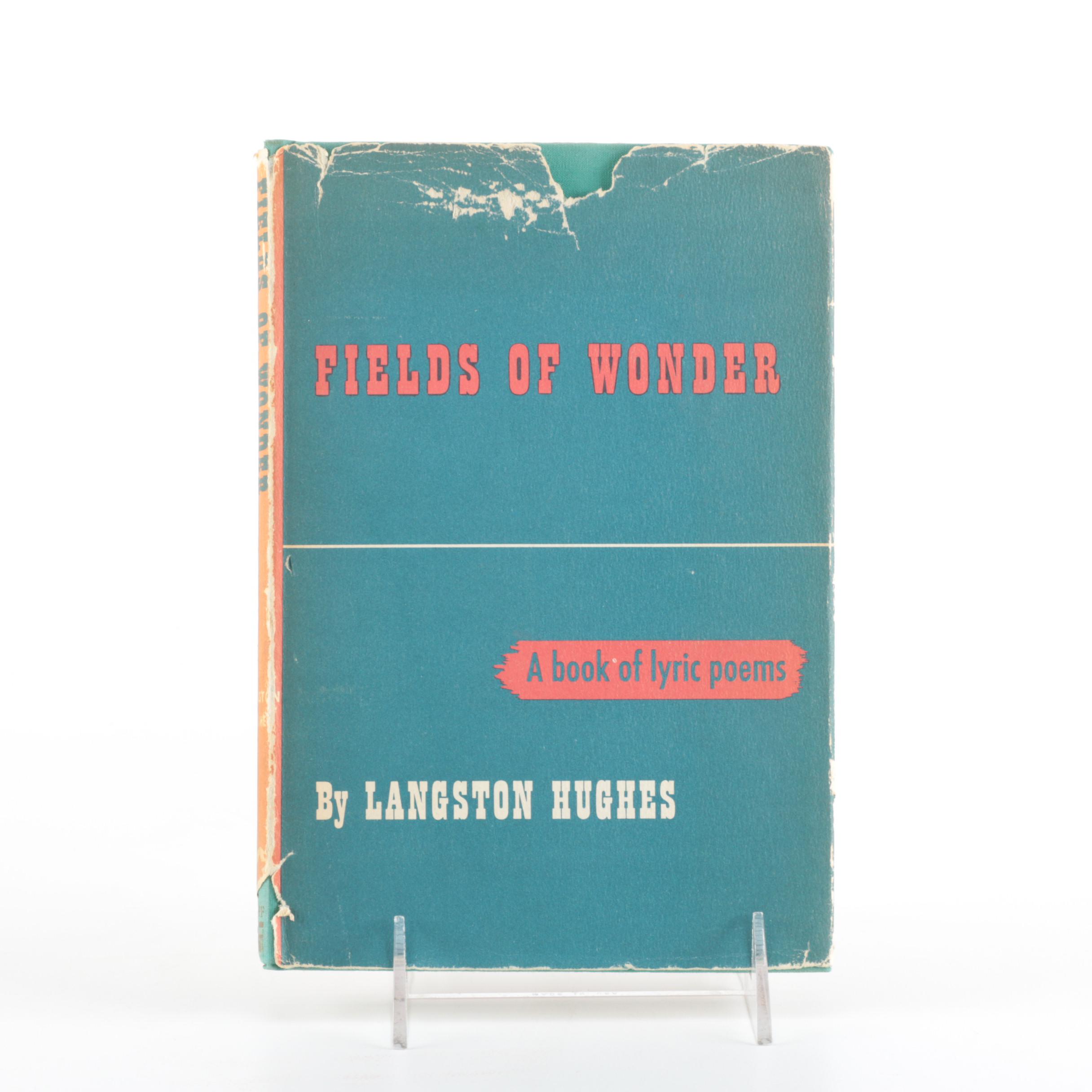1947 First Edition Langston Hughes "Fields of Wonder: A Book of Lyric Poems"