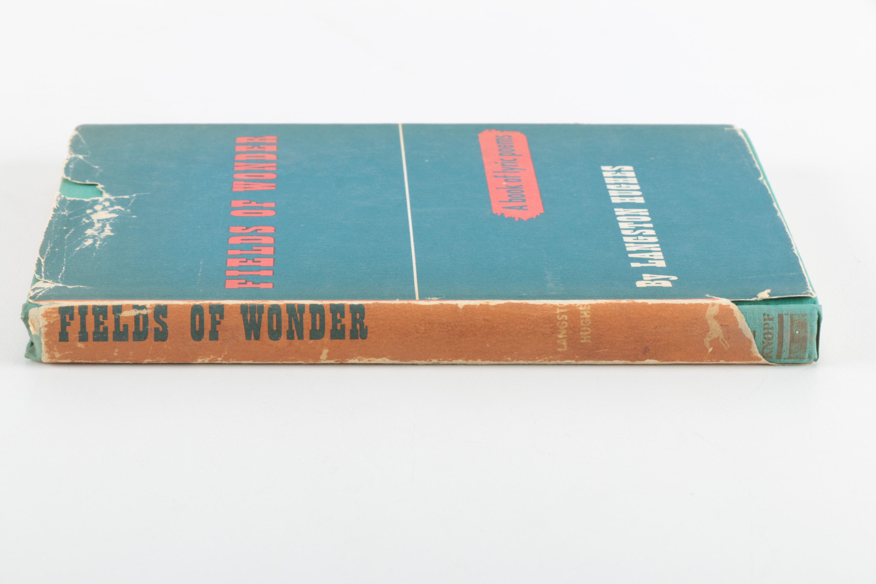 1947 First Edition Langston Hughes "Fields of Wonder: A Book of Lyric Poems"