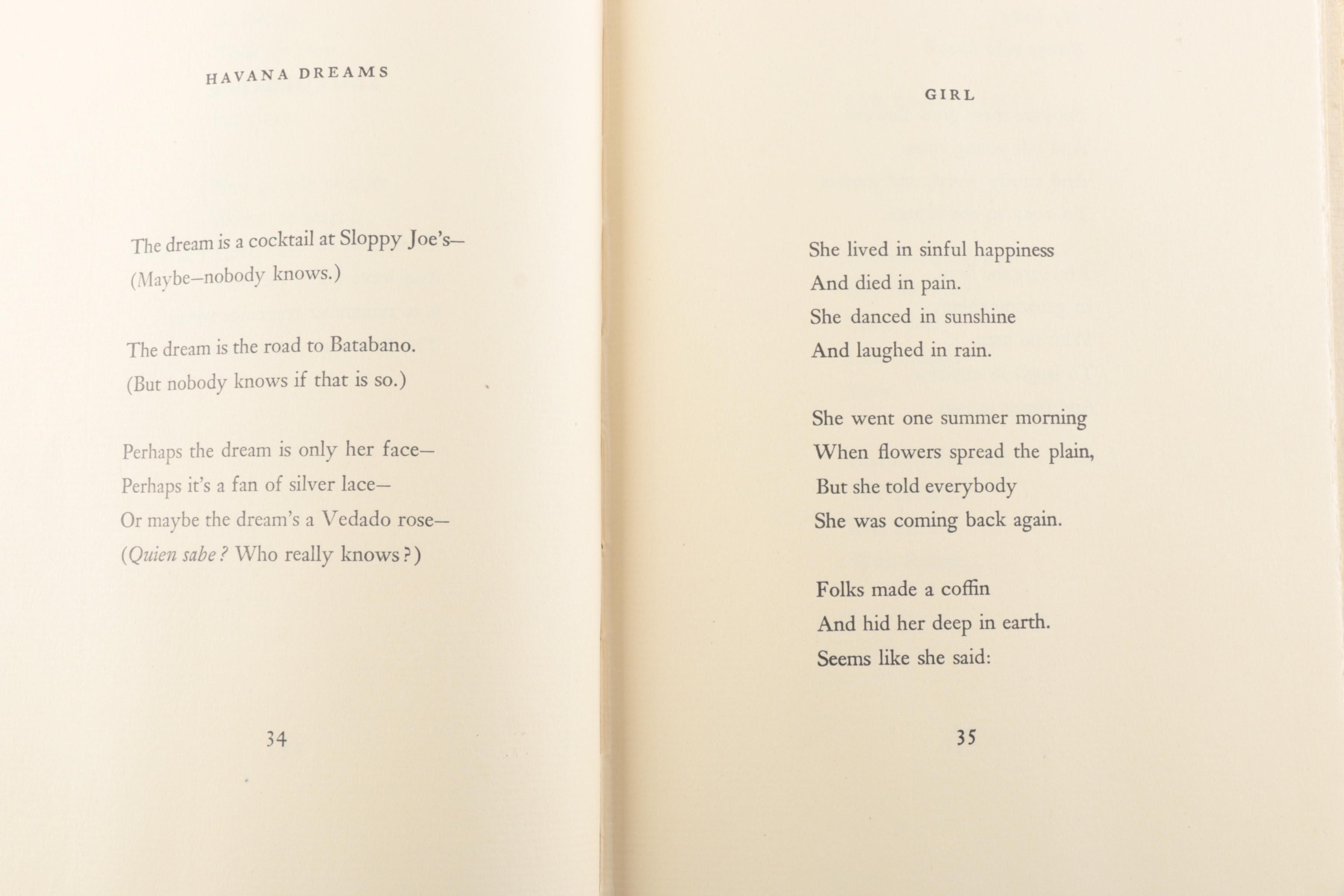 1947 First Edition Langston Hughes "Fields of Wonder: A Book of Lyric Poems"