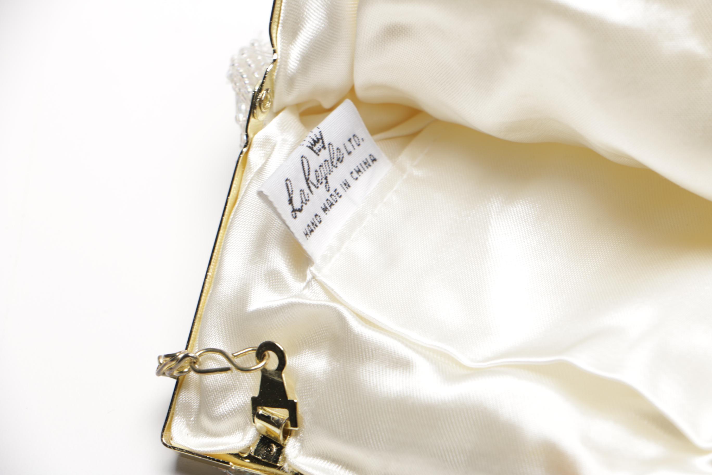 Beaded Accessories Including Rabbit Fur Lined Gloves