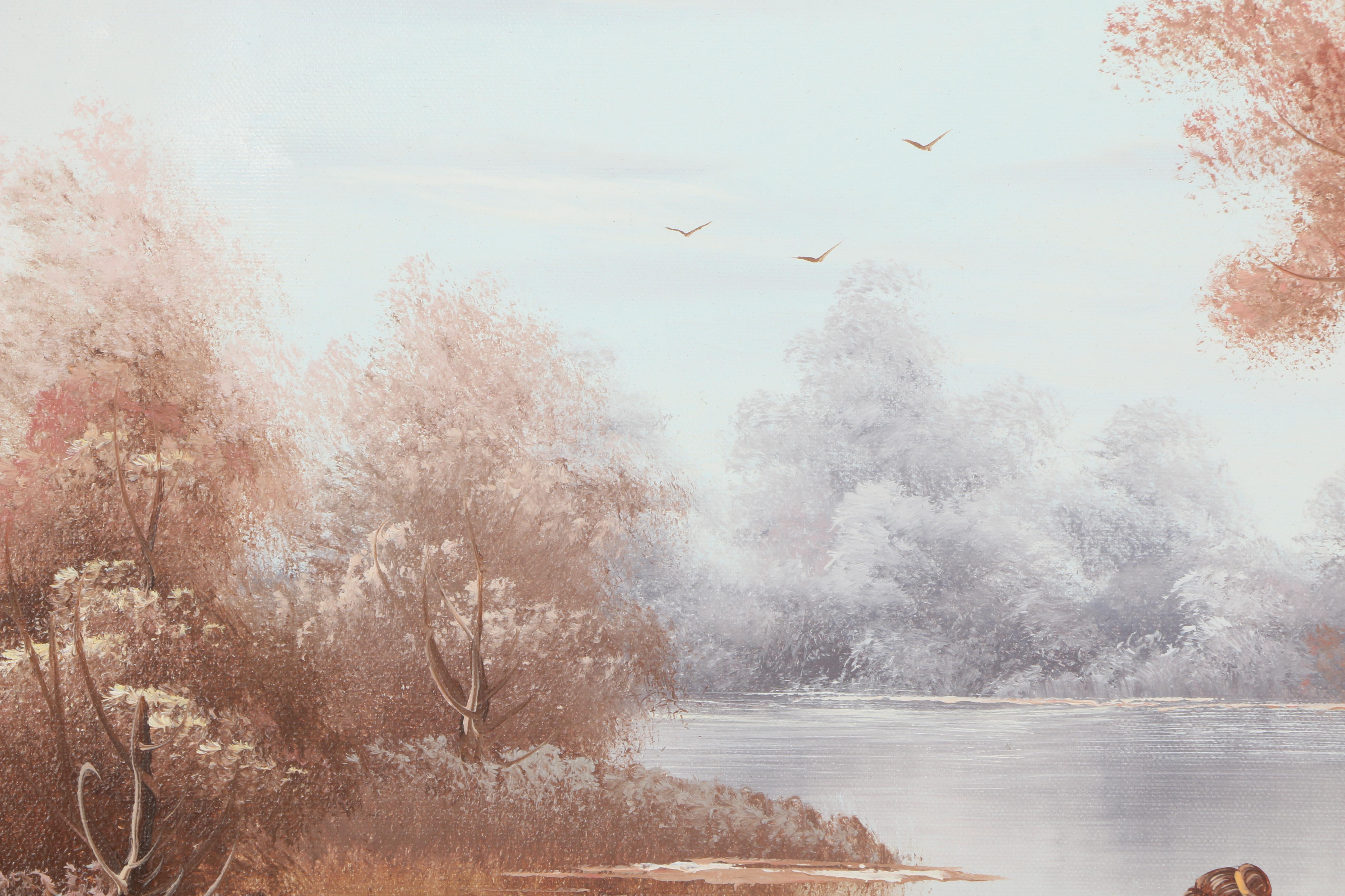 Oil on Canvas Pastoral Landscape Paintings