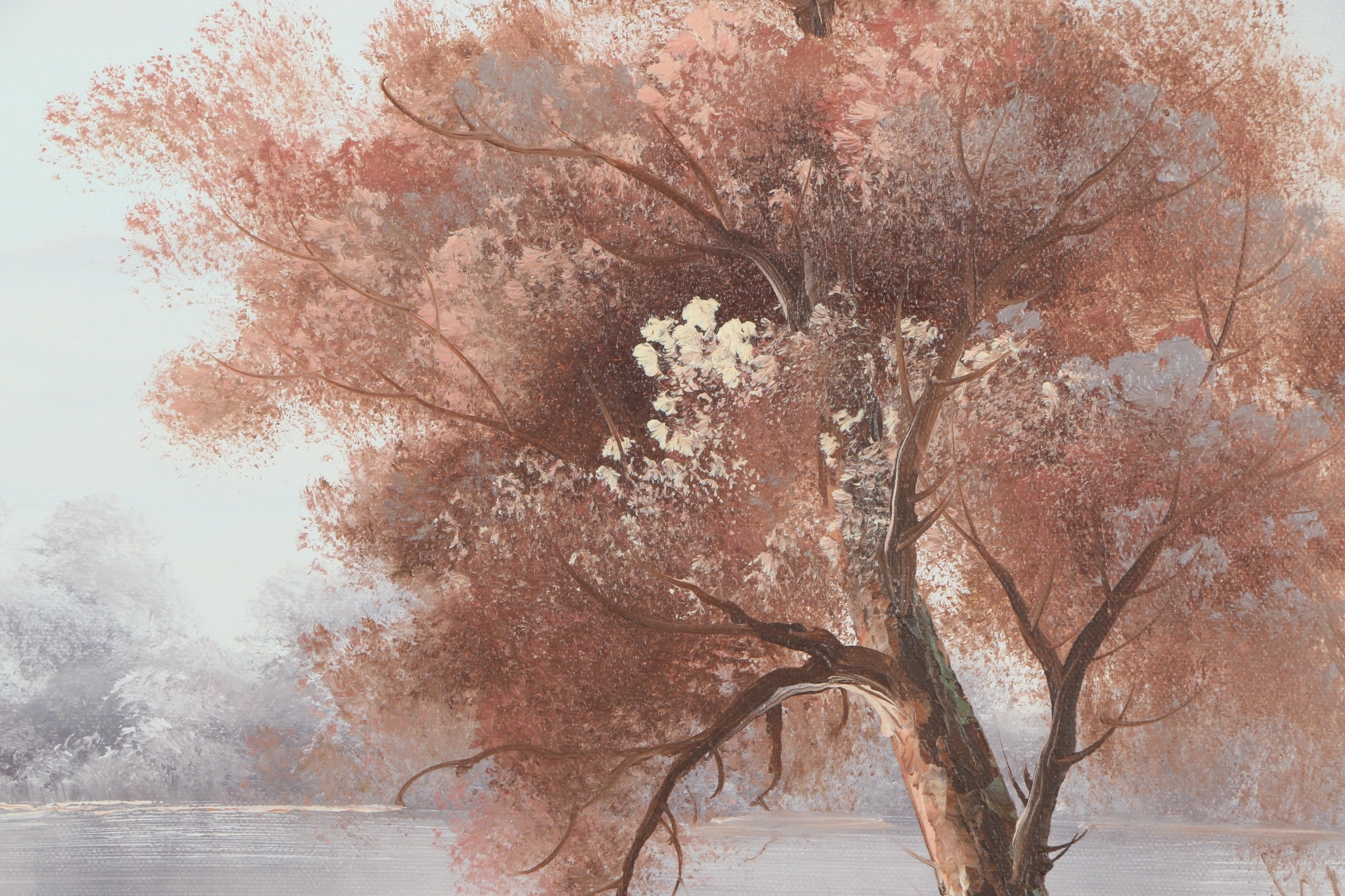 Oil on Canvas Pastoral Landscape Paintings