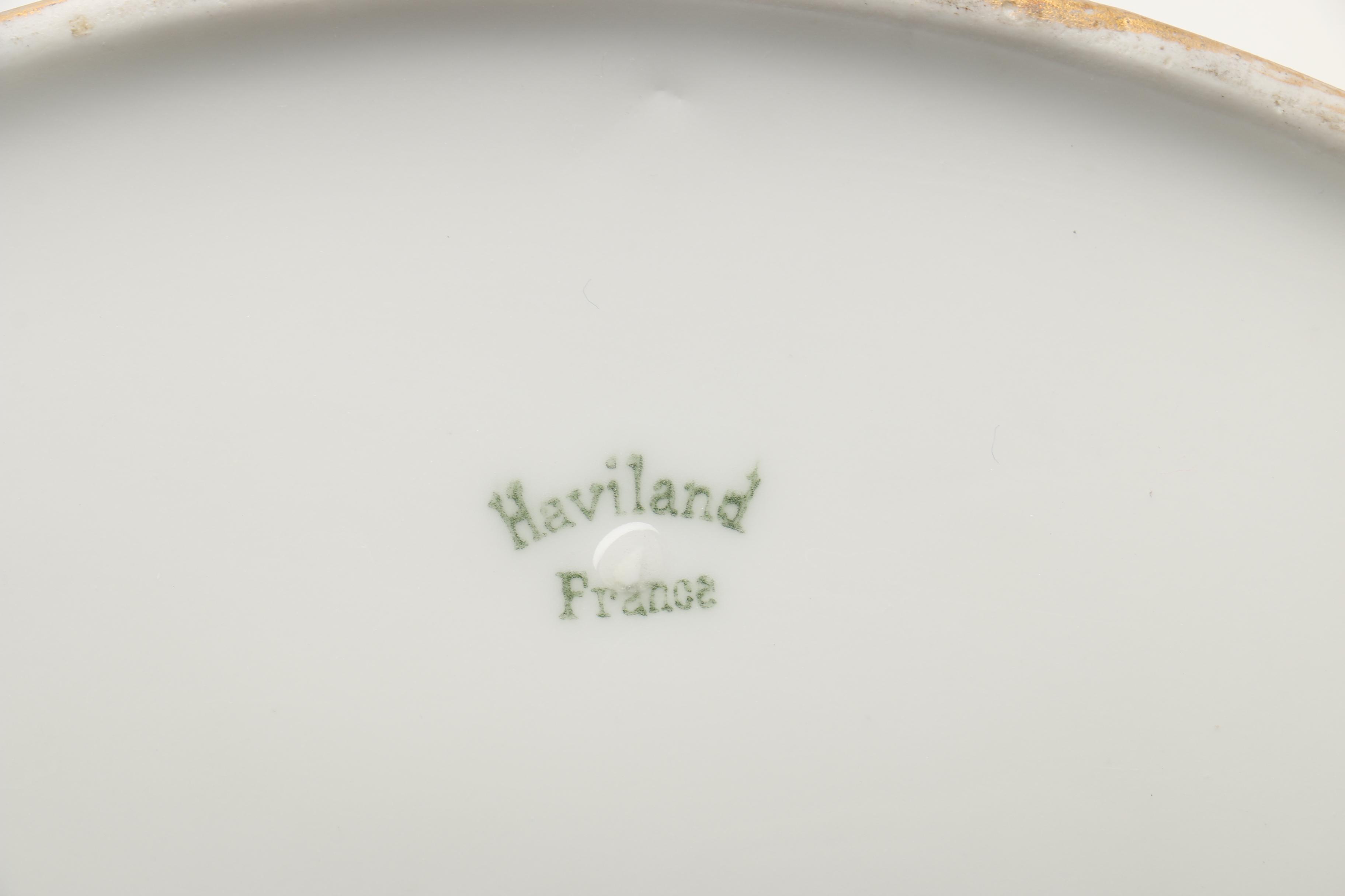 Haviland France Porcelain Covered Vegetable Dish
