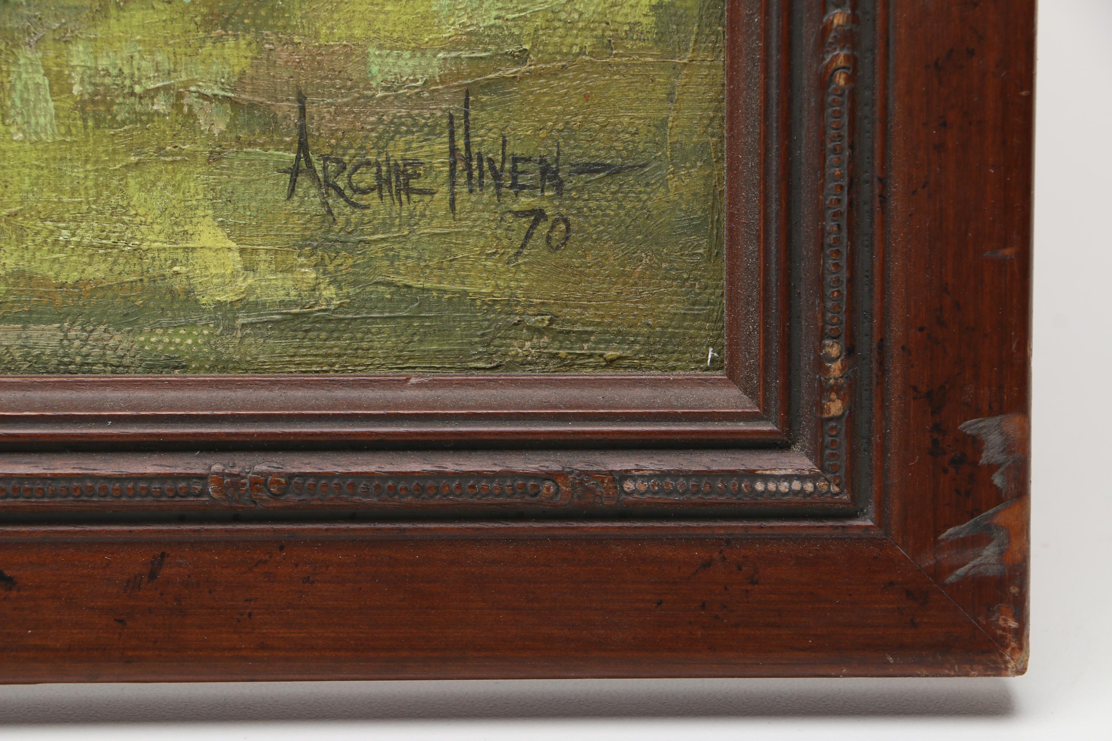 Archie Hiven Oil Painting of a Lakeside