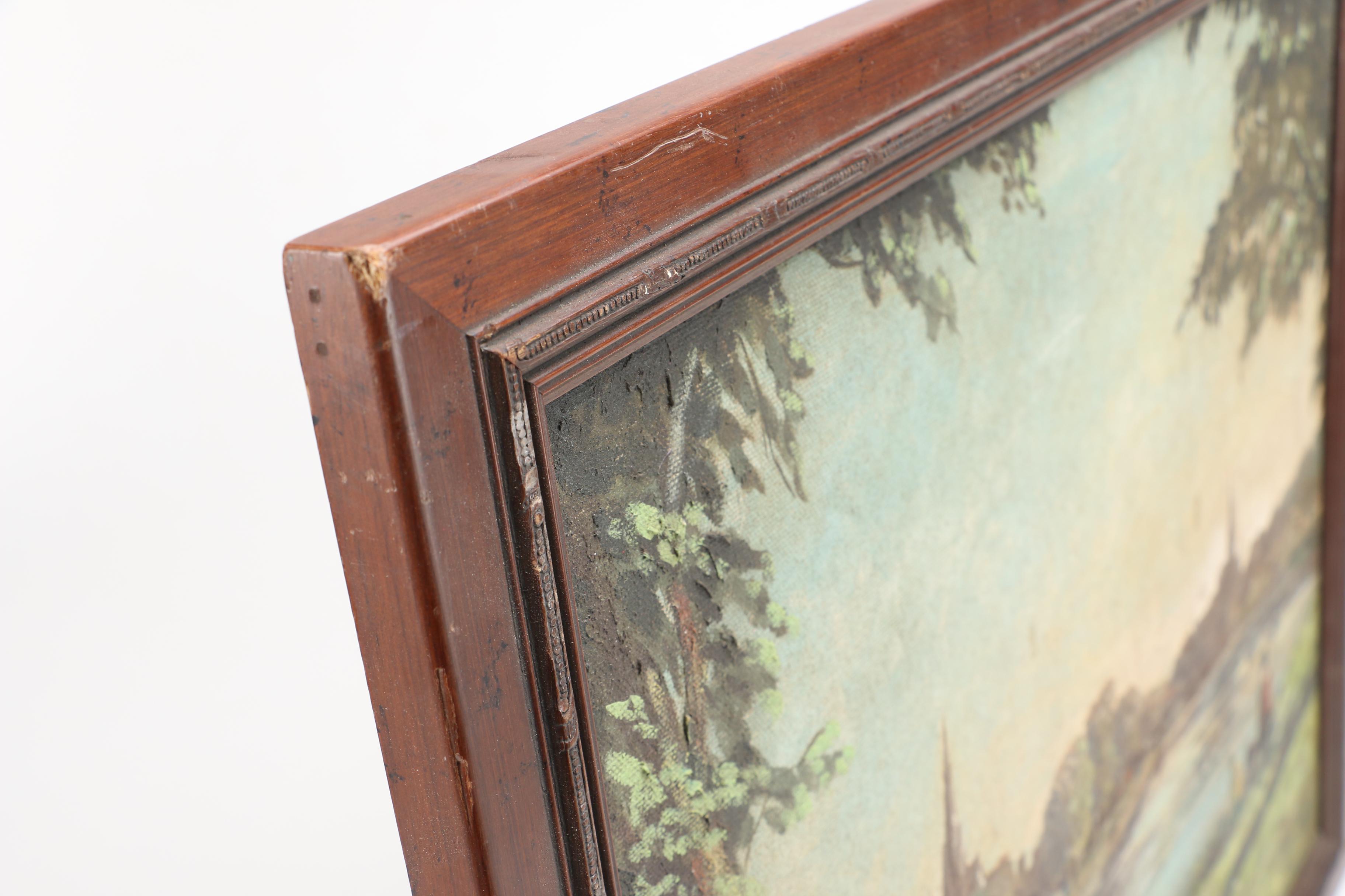 Archie Hiven Oil Painting of a Lakeside