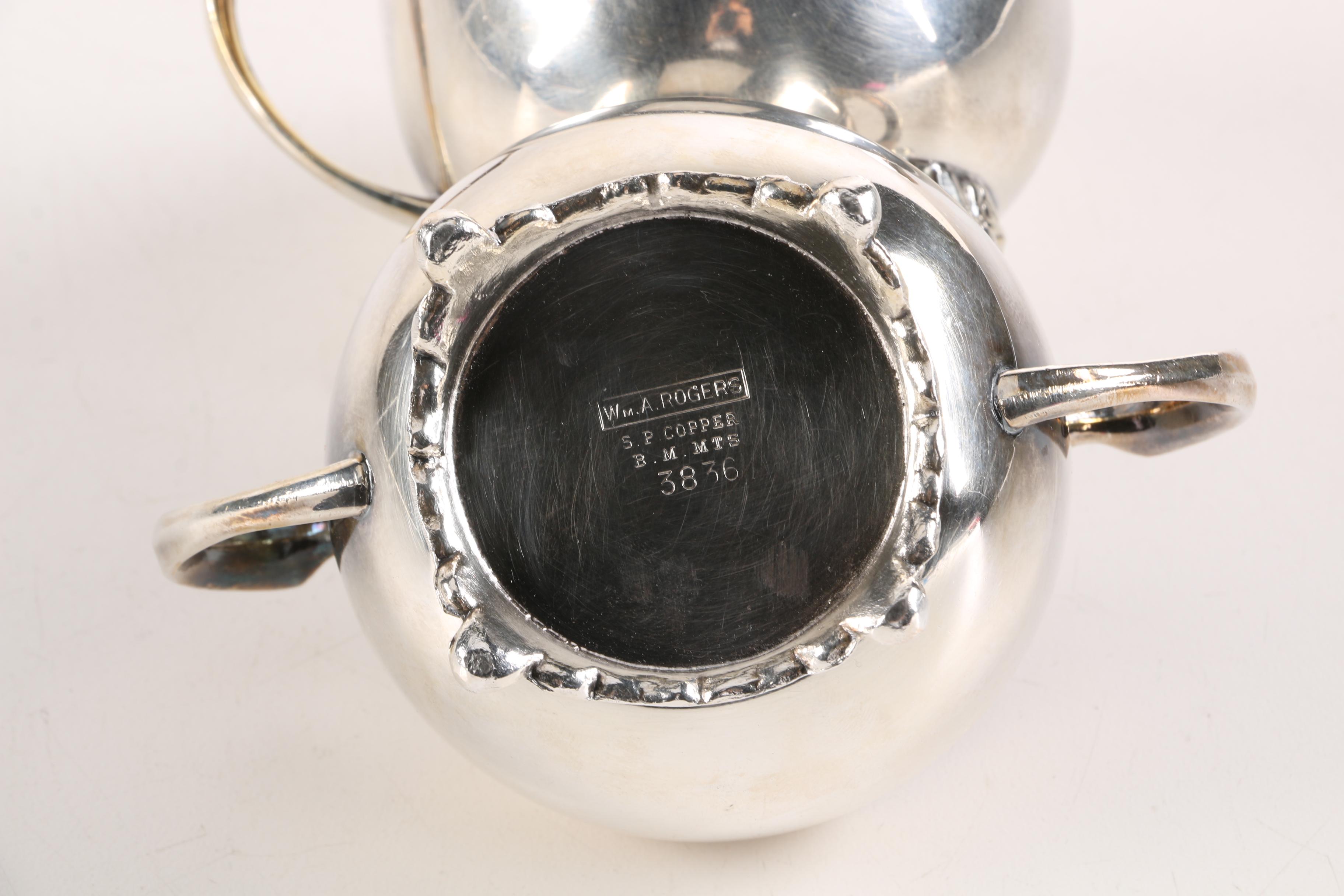 Silver Plate Tableware Featuring Wm. A. Rogers