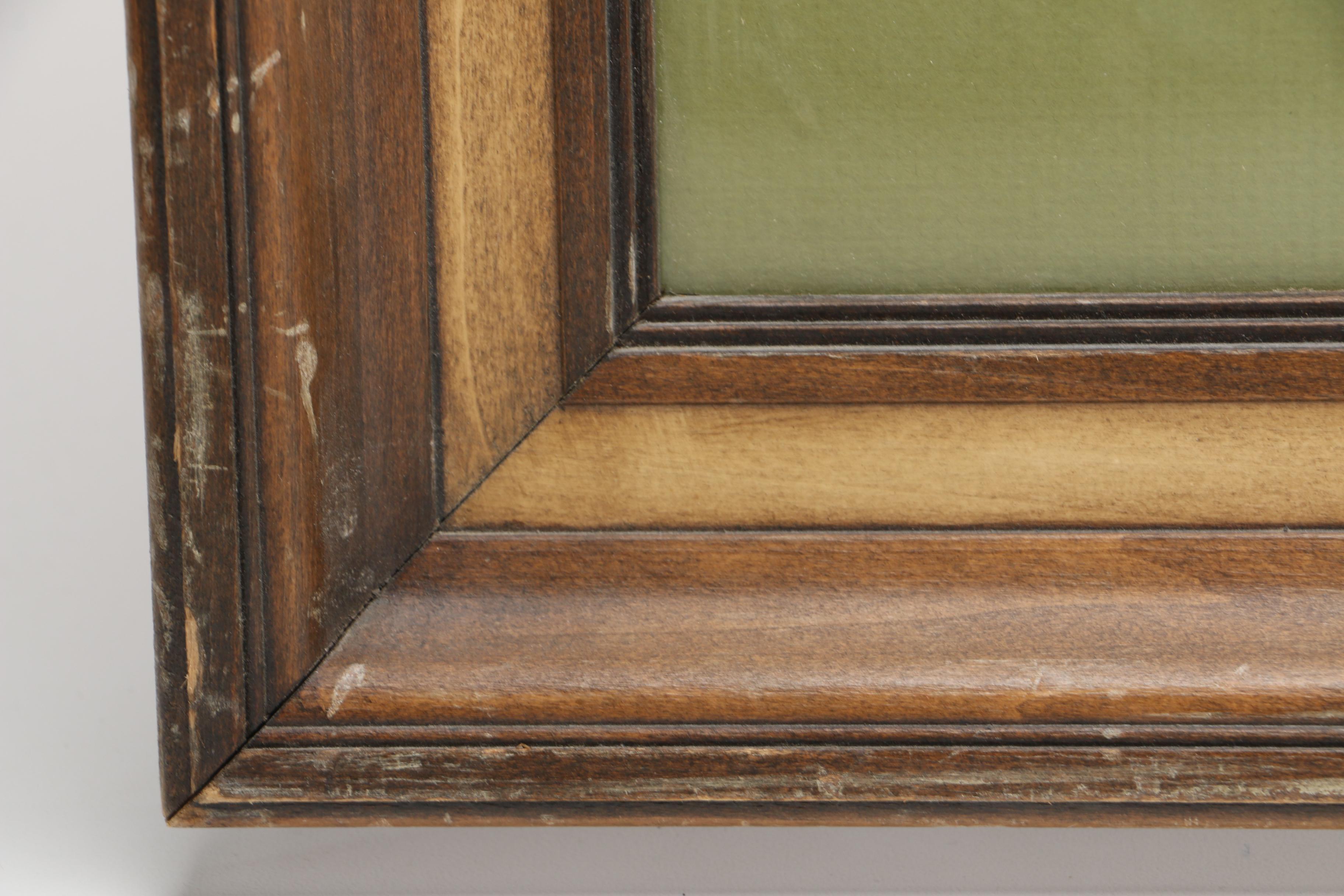 Framed Landscape Watercolor of the Beach