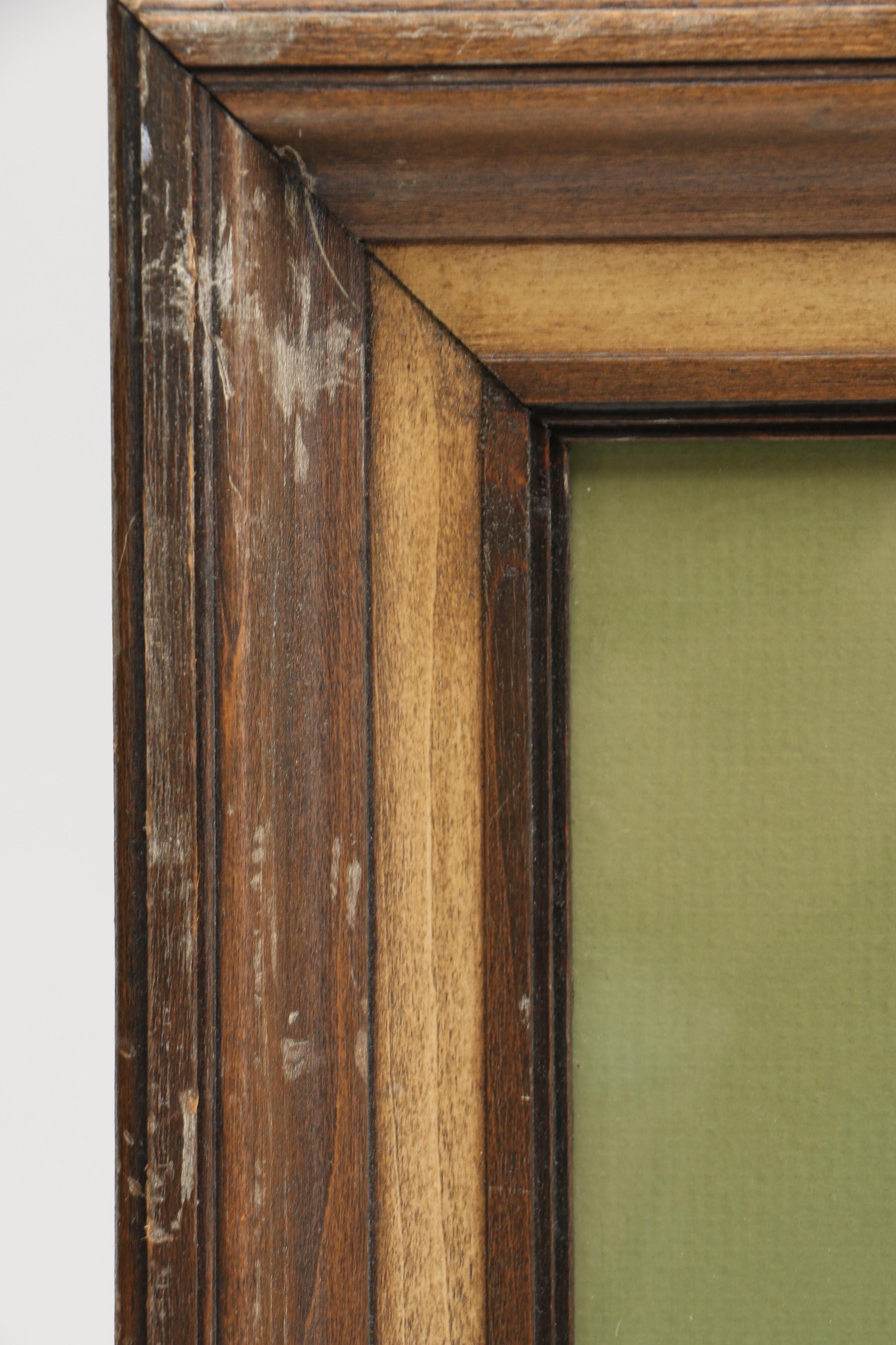 Framed Landscape Watercolor of the Beach