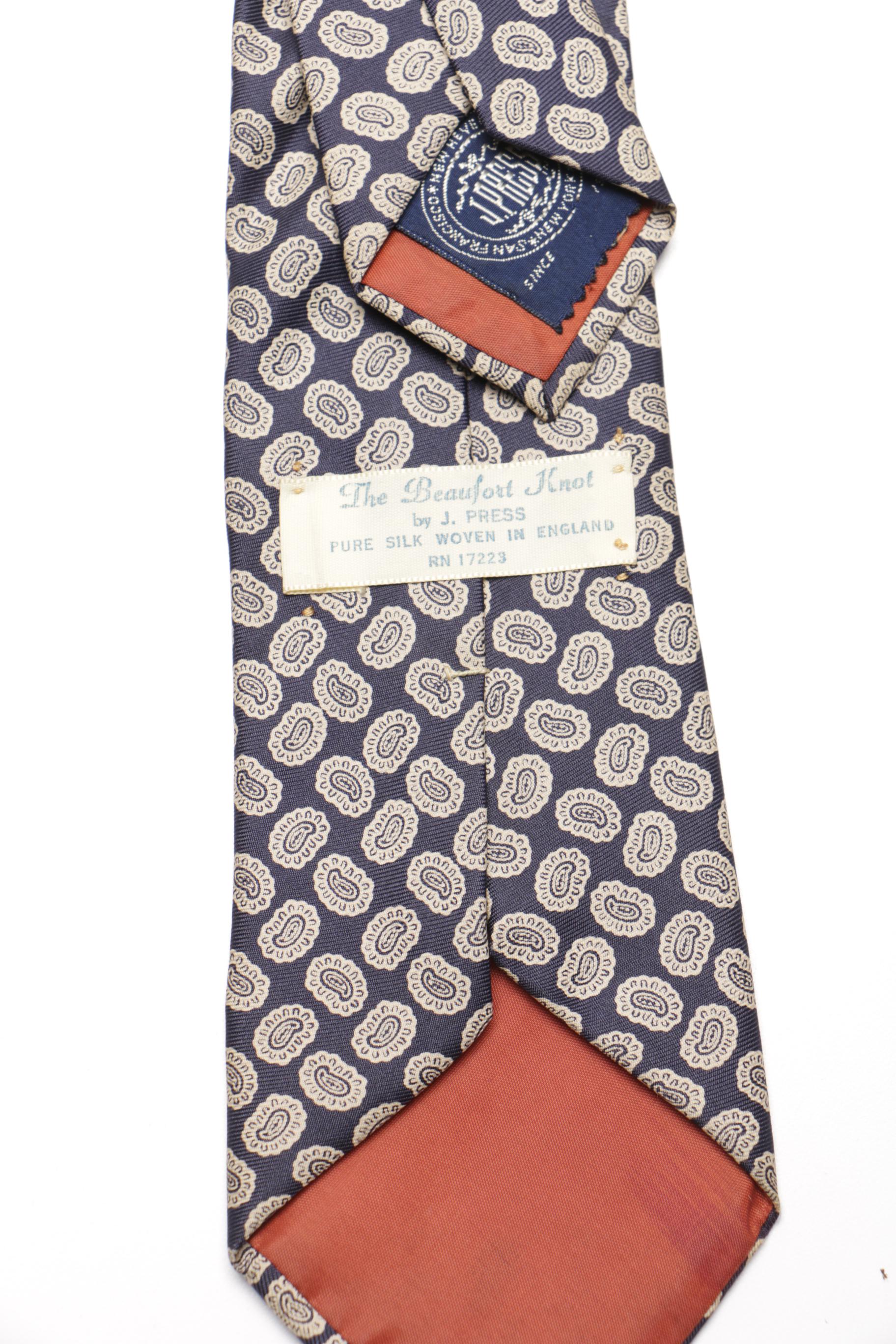 Silk Ties Including J. Press and Paul Stuart