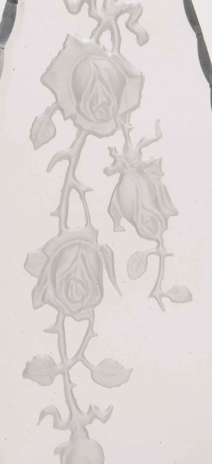 Art Deco Cut and Pressed Glass Perfume Bottles Including Irice